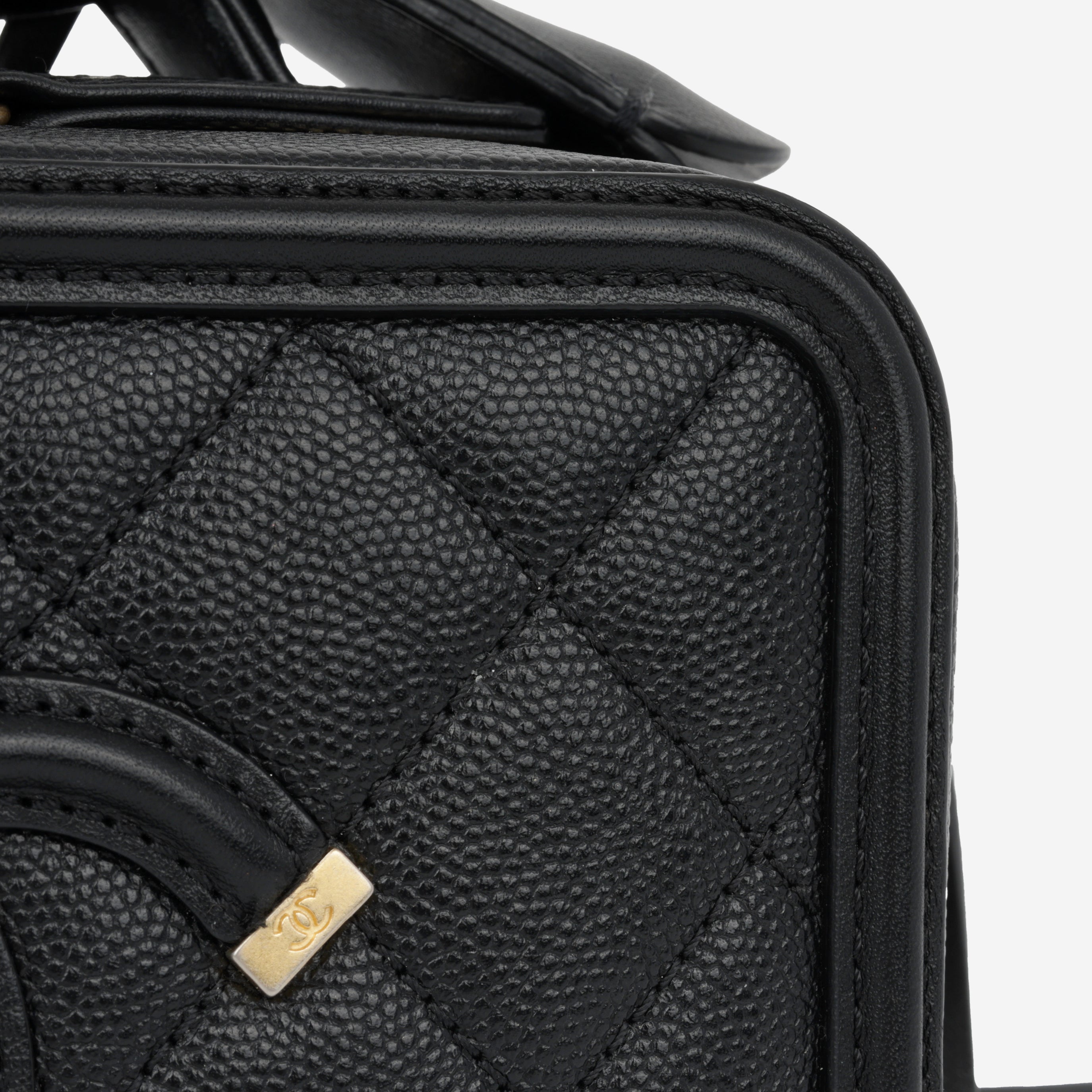 Filigree CC Vanity Case - Black