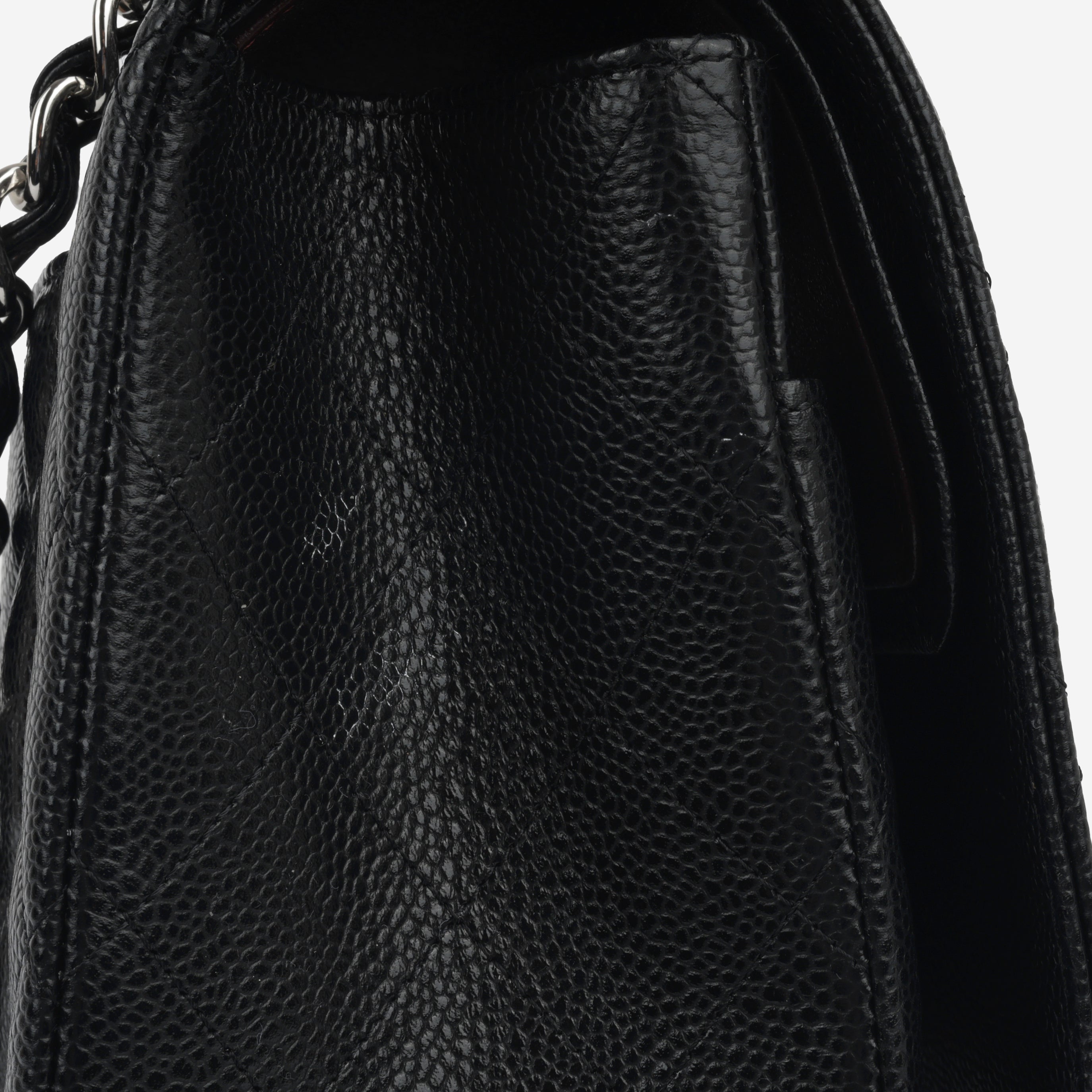 Chanel Classic Maxi Double Flap - Black Caviar | Silver Hardware (2023)