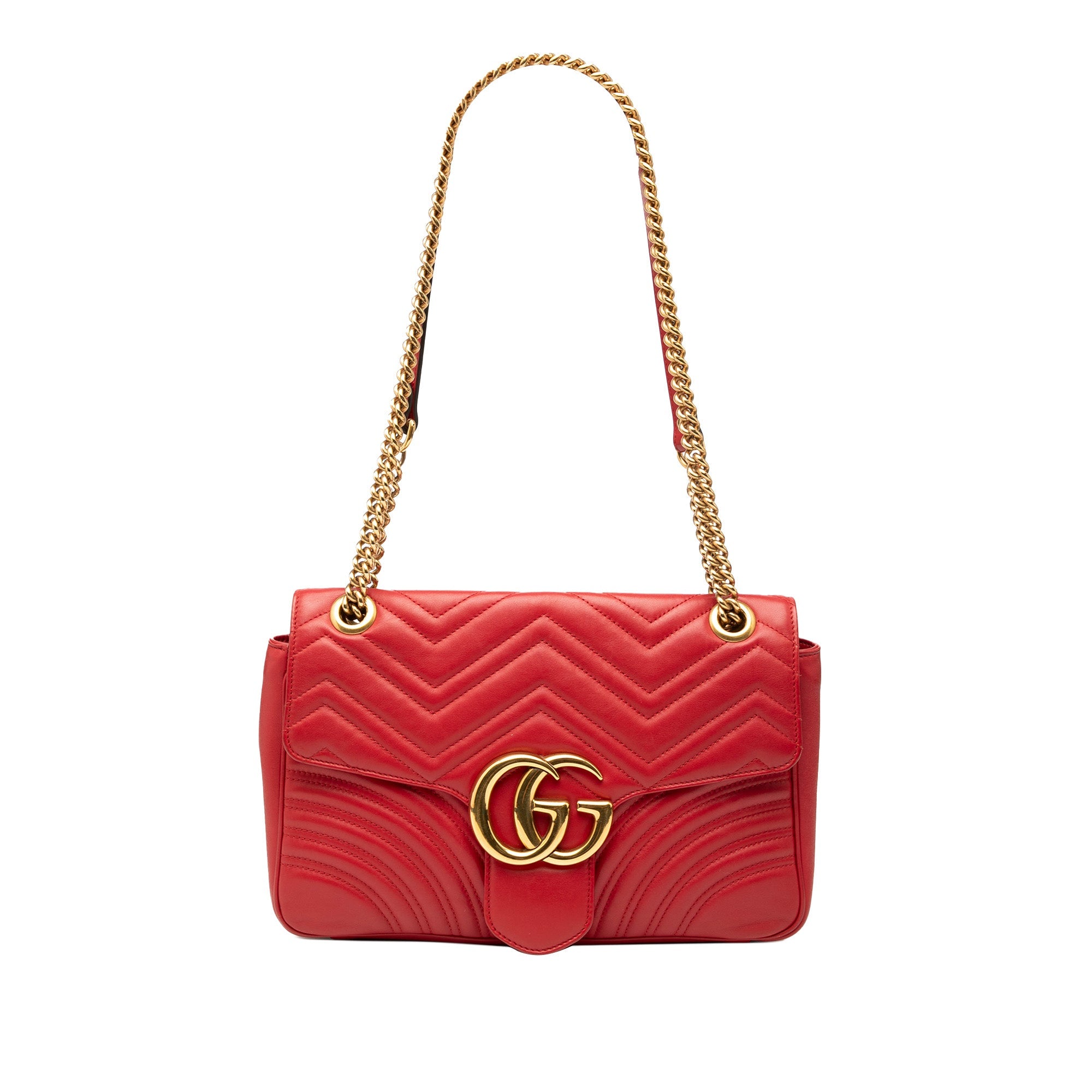 GG Marmont Flap Bag Matelasse Leather Medium
