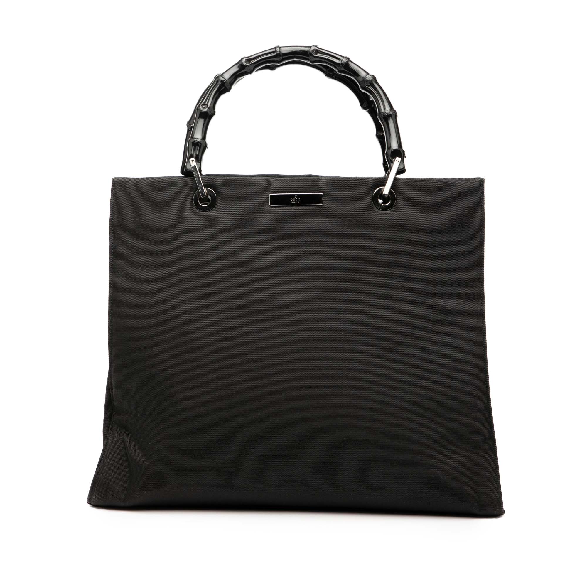 Bamboo Shopper Tote Leather Large