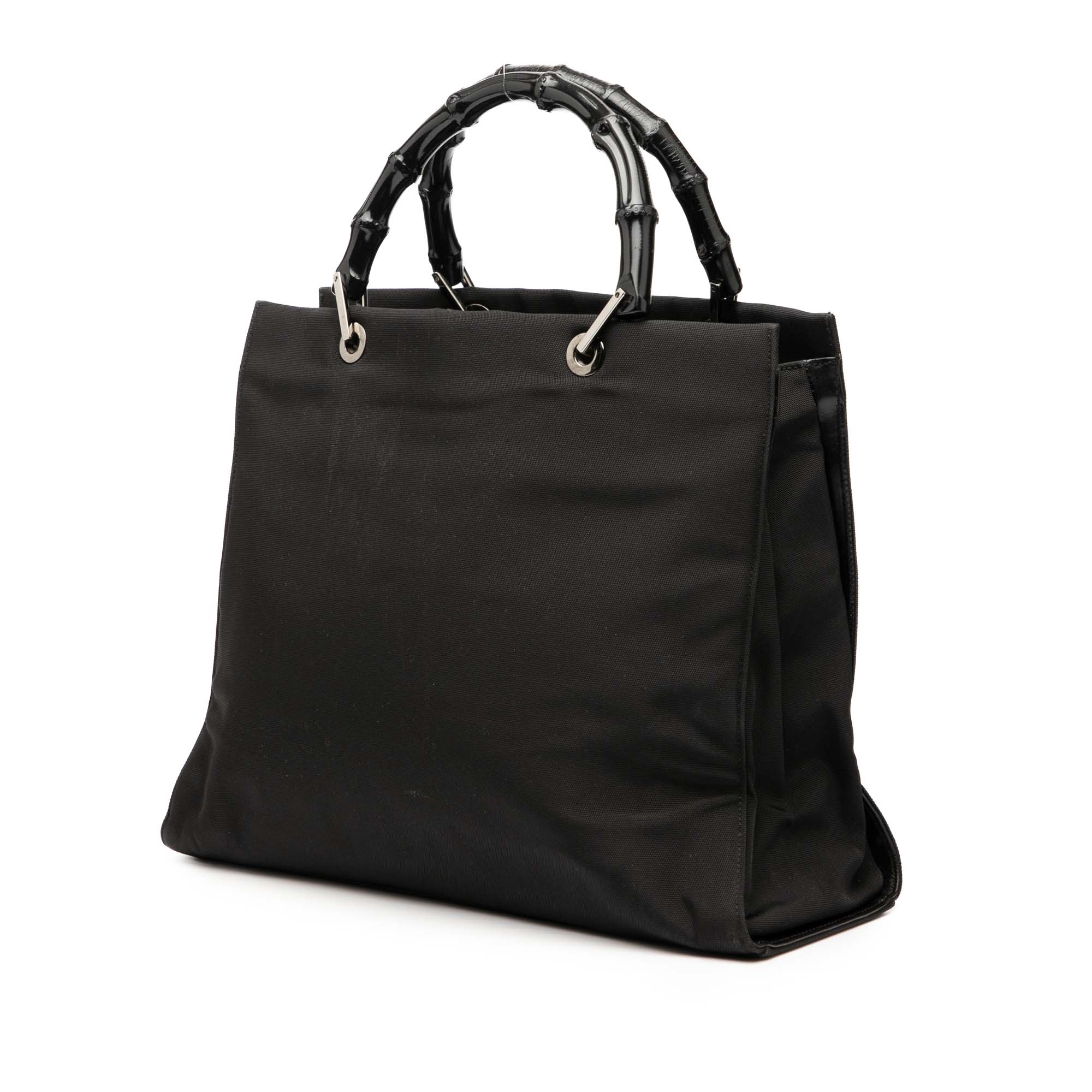 Bamboo Shopper Tote Leather Large