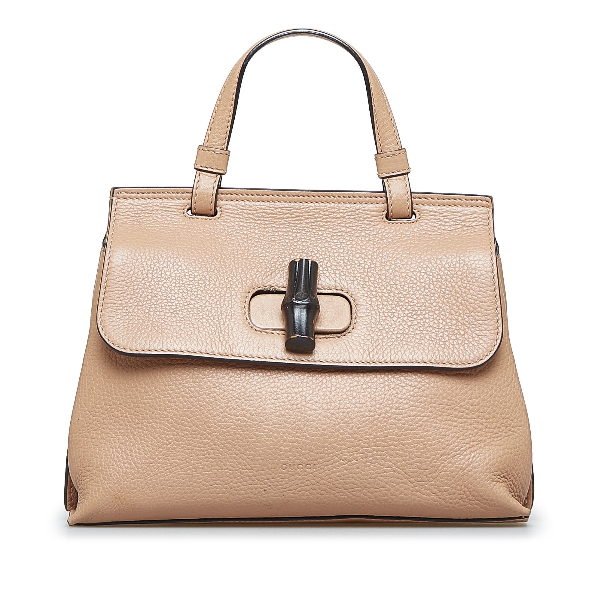 Bamboo Daily Top Handle Bag Leather Small