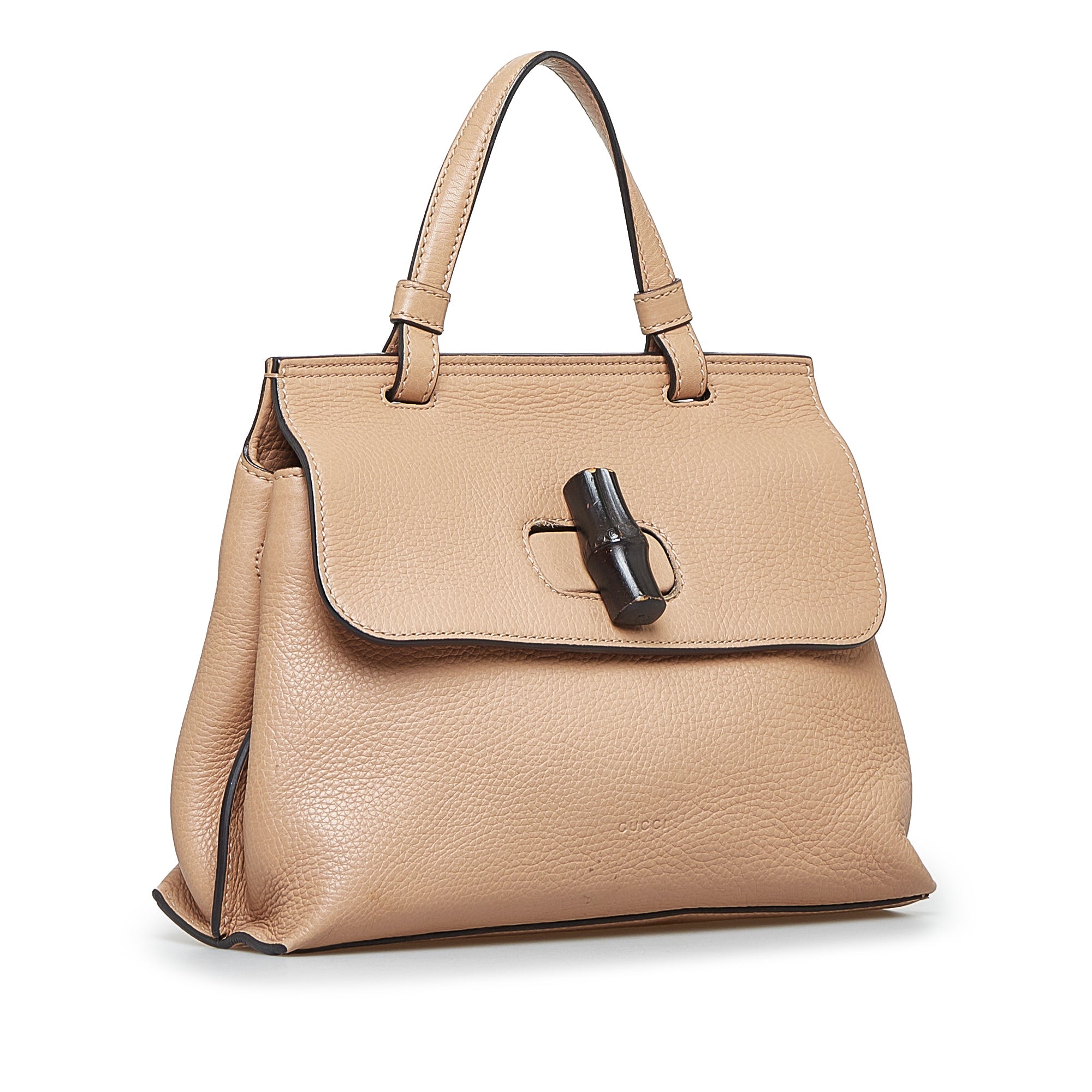 Bamboo Daily Top Handle Bag Leather Small