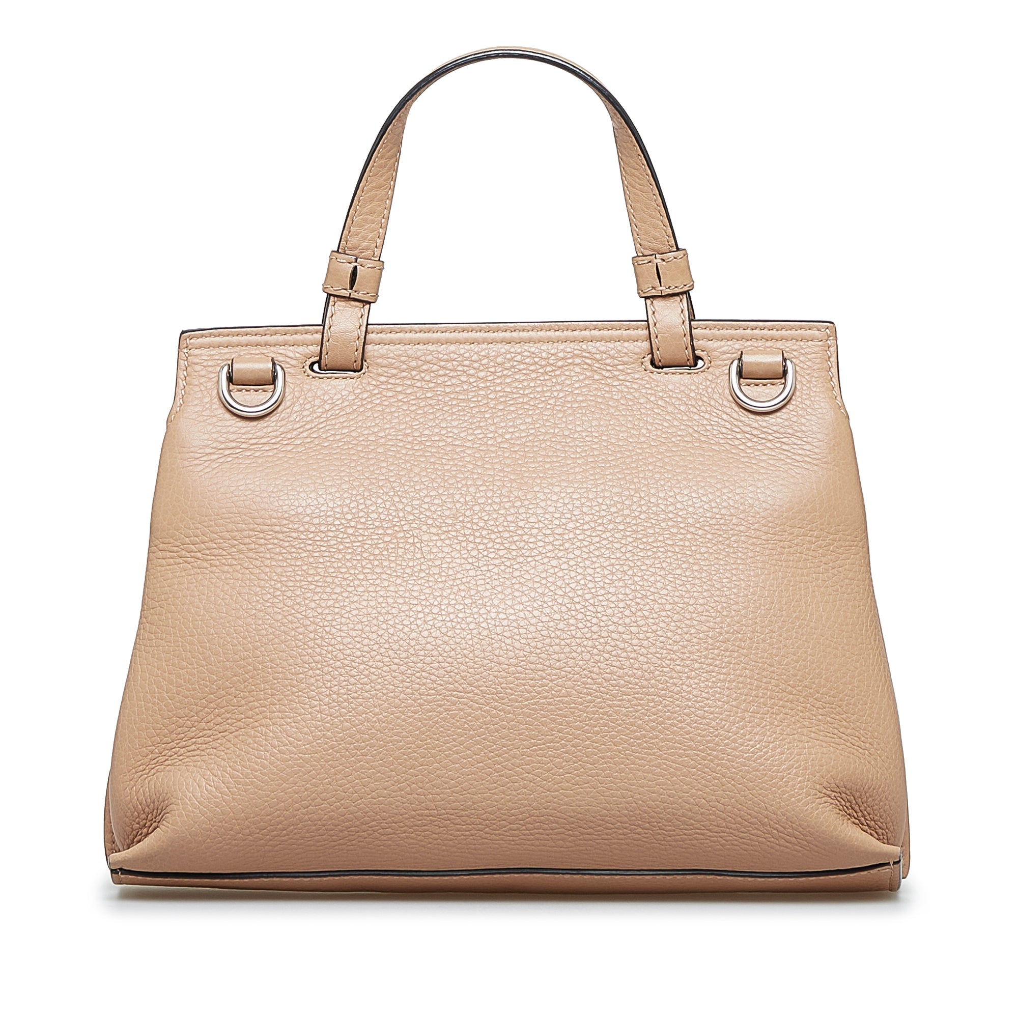 Bamboo Daily Top Handle Bag Leather Small