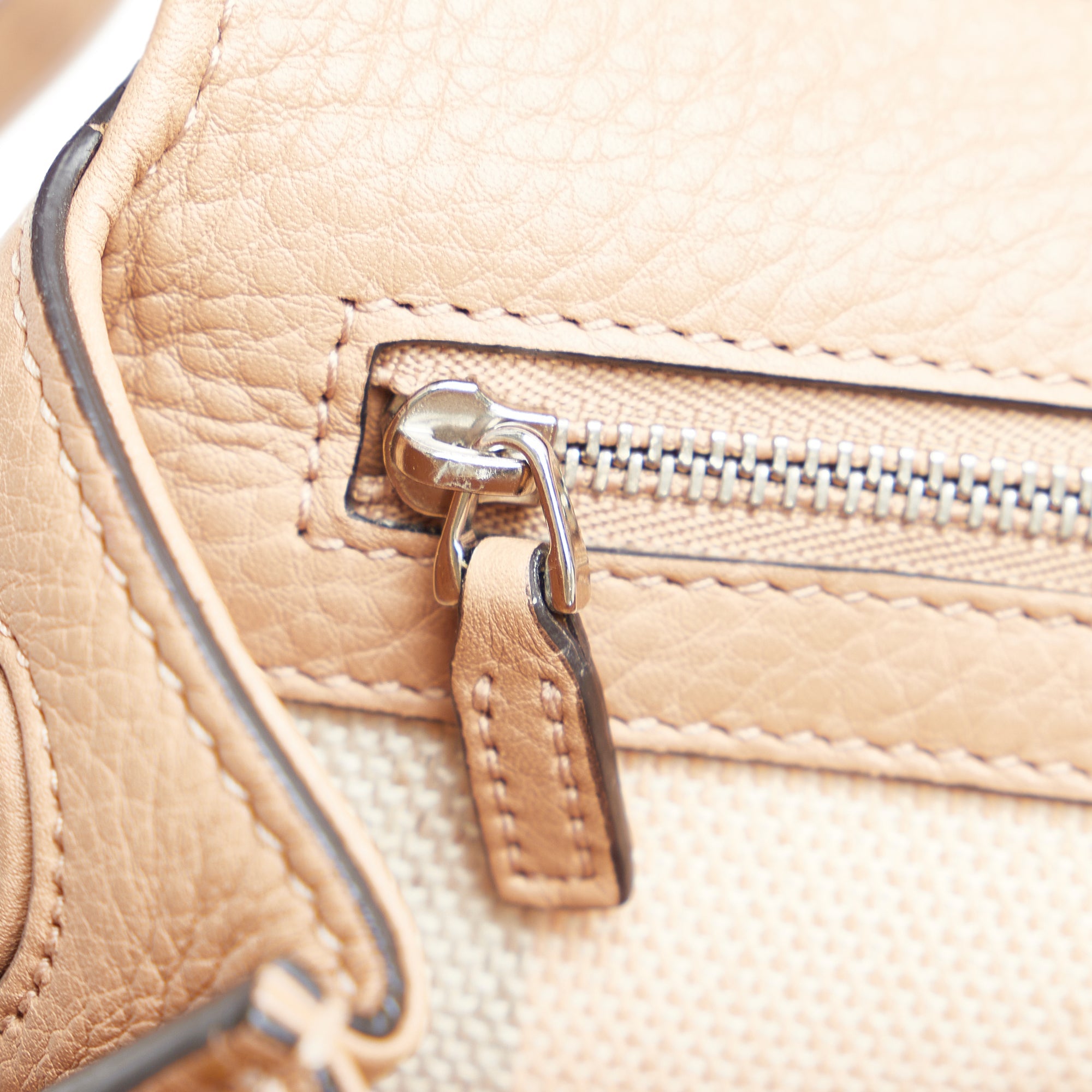 Bamboo Daily Top Handle Bag Leather Small