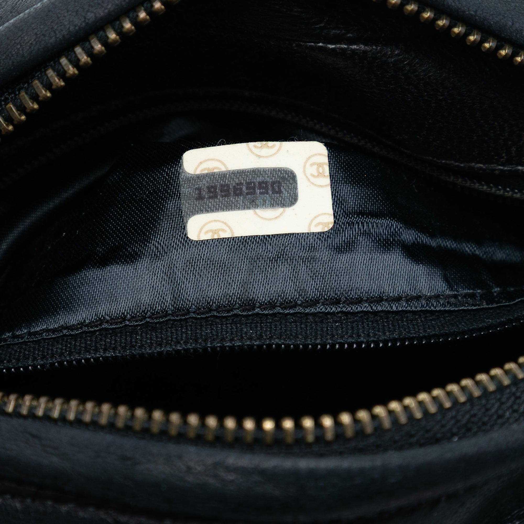 Vintage Front Pocket Camera Bag Quilted Leather Small