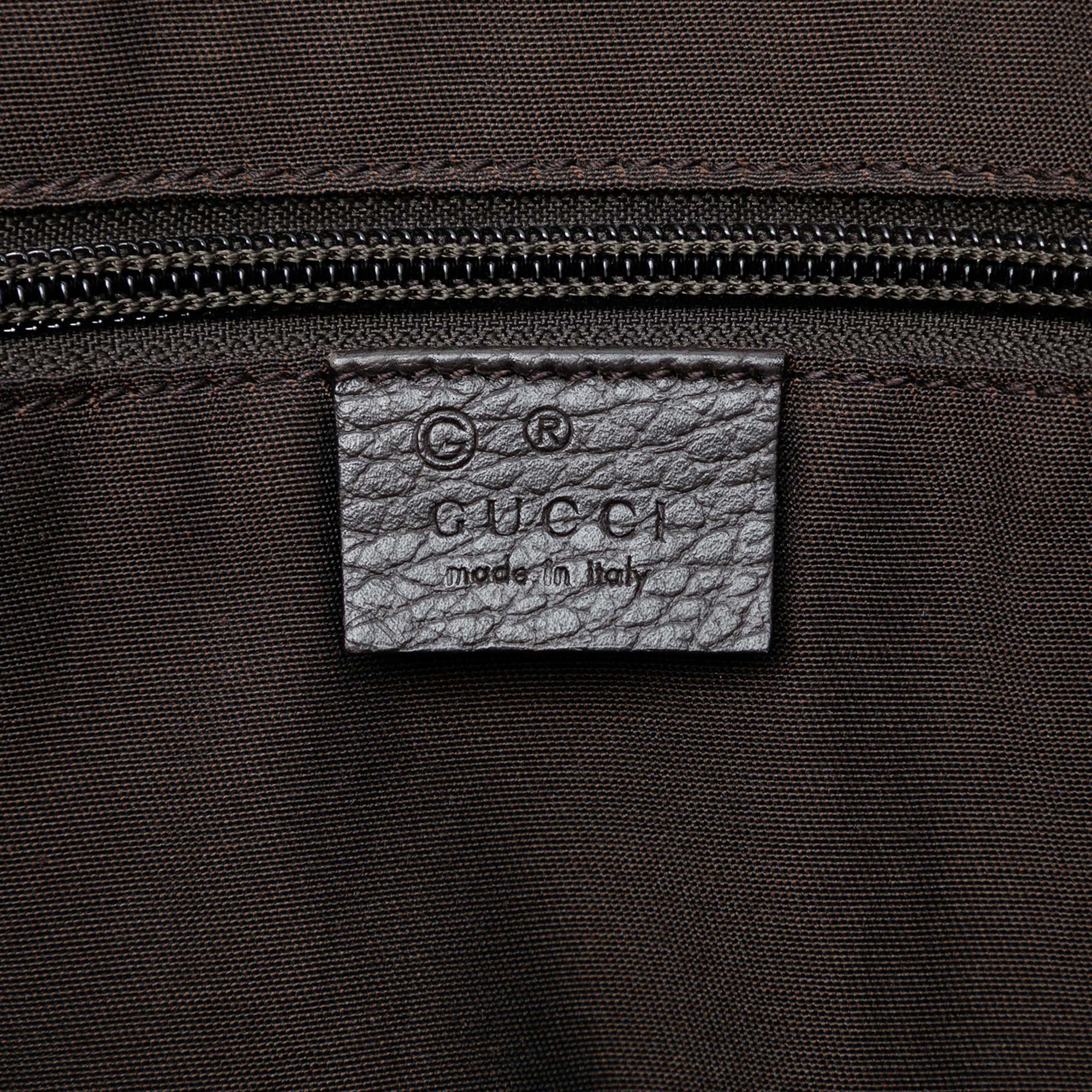 Zip Messenger Bag GG Coated Canvas Medium