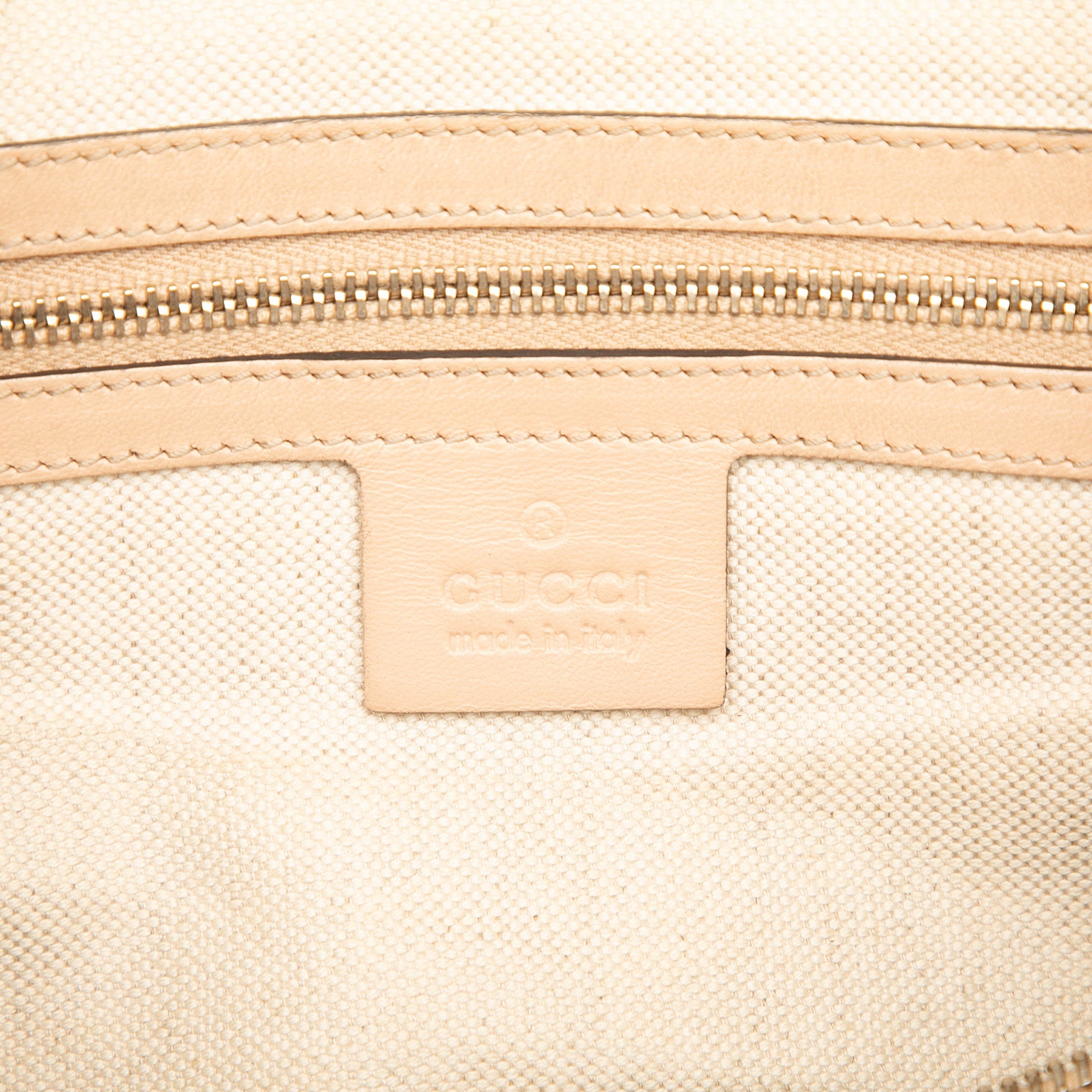 Vintage Web Boston Bag Leather Medium