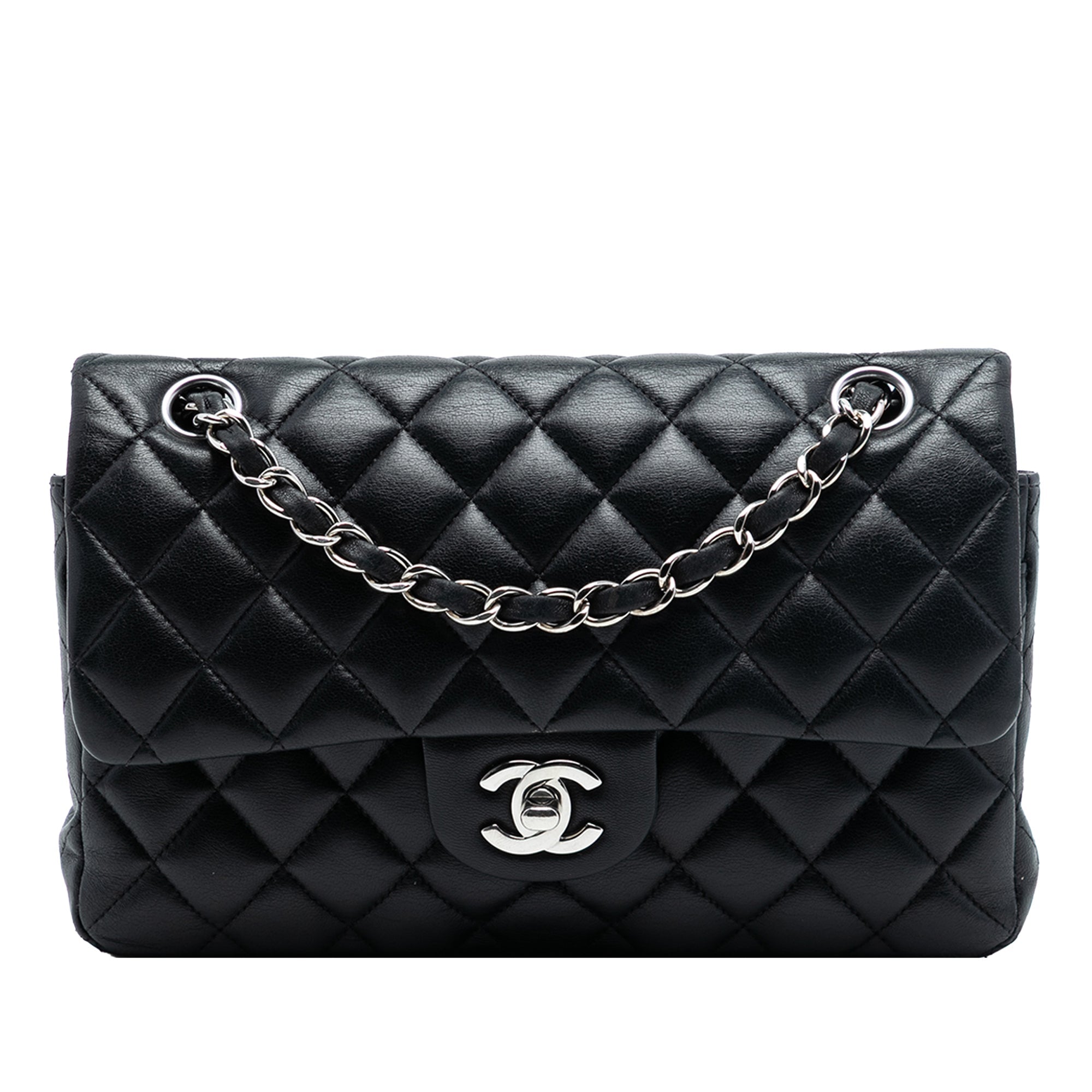 Classic Double Flap Bag Quilted Lambskin Small