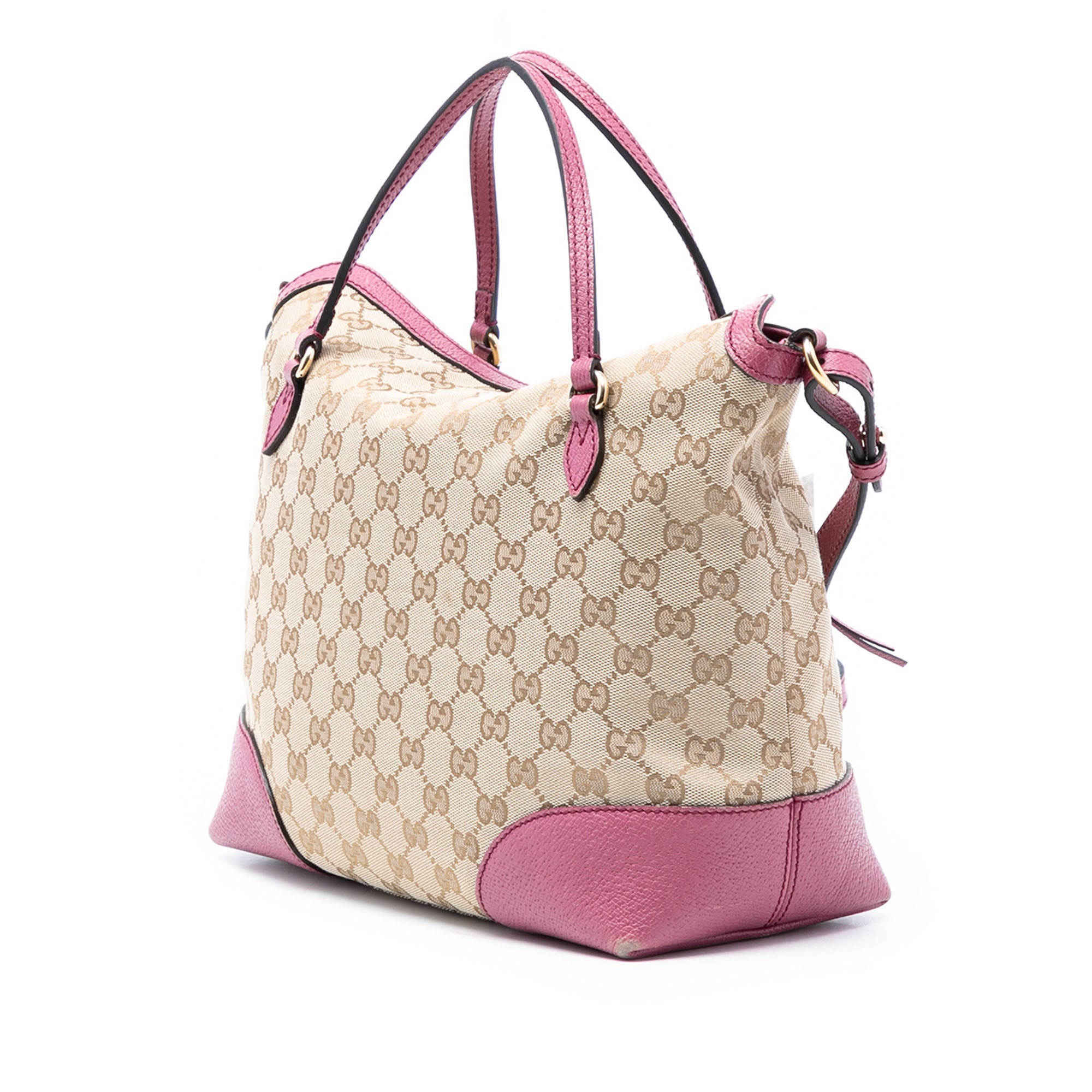 Bree Convertible Top Handle Bag GG Canvas with Leather Medium