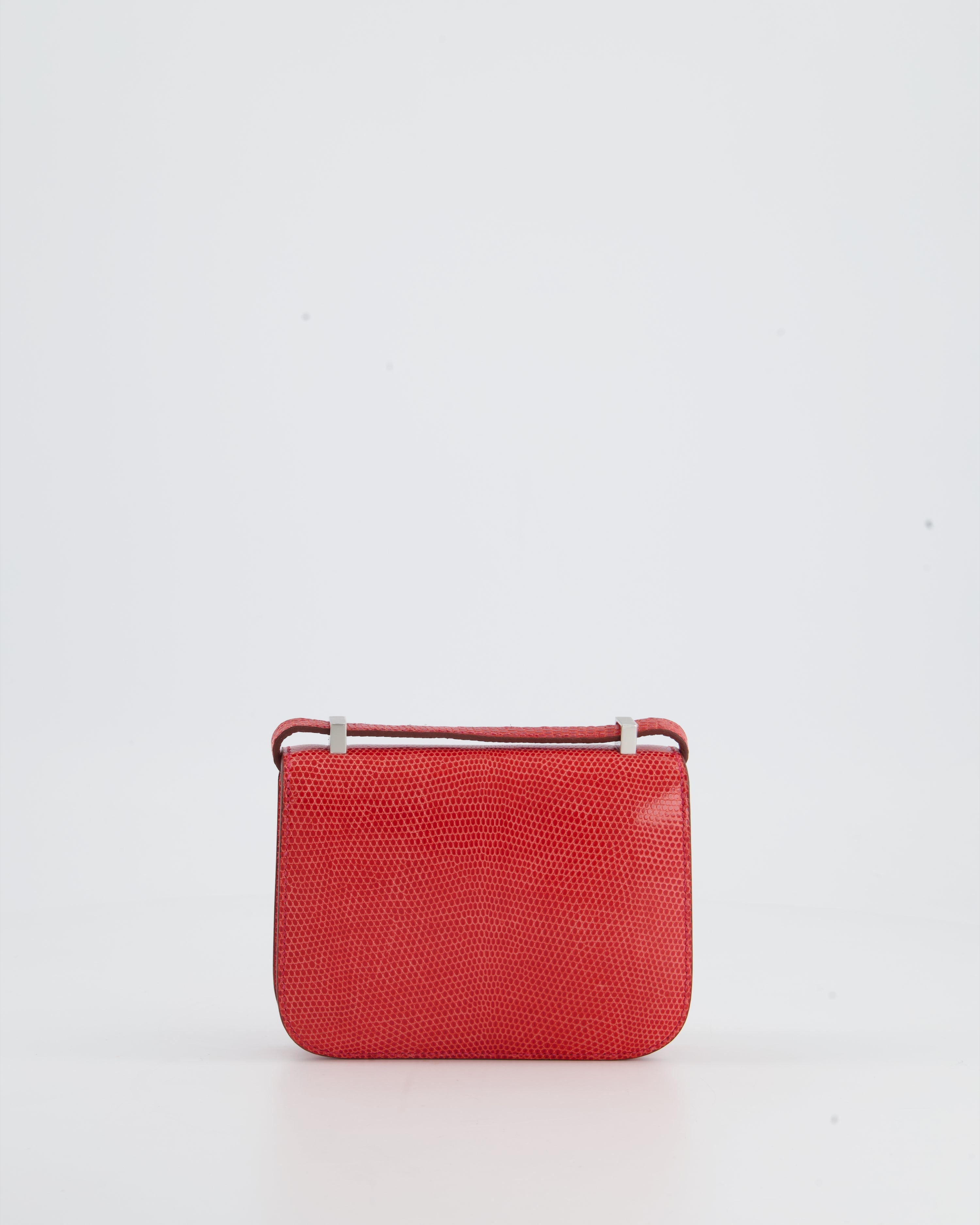 *RARE* Hermès Constance II Micro Bag in Rouge Lizard with Palladium Hardware
