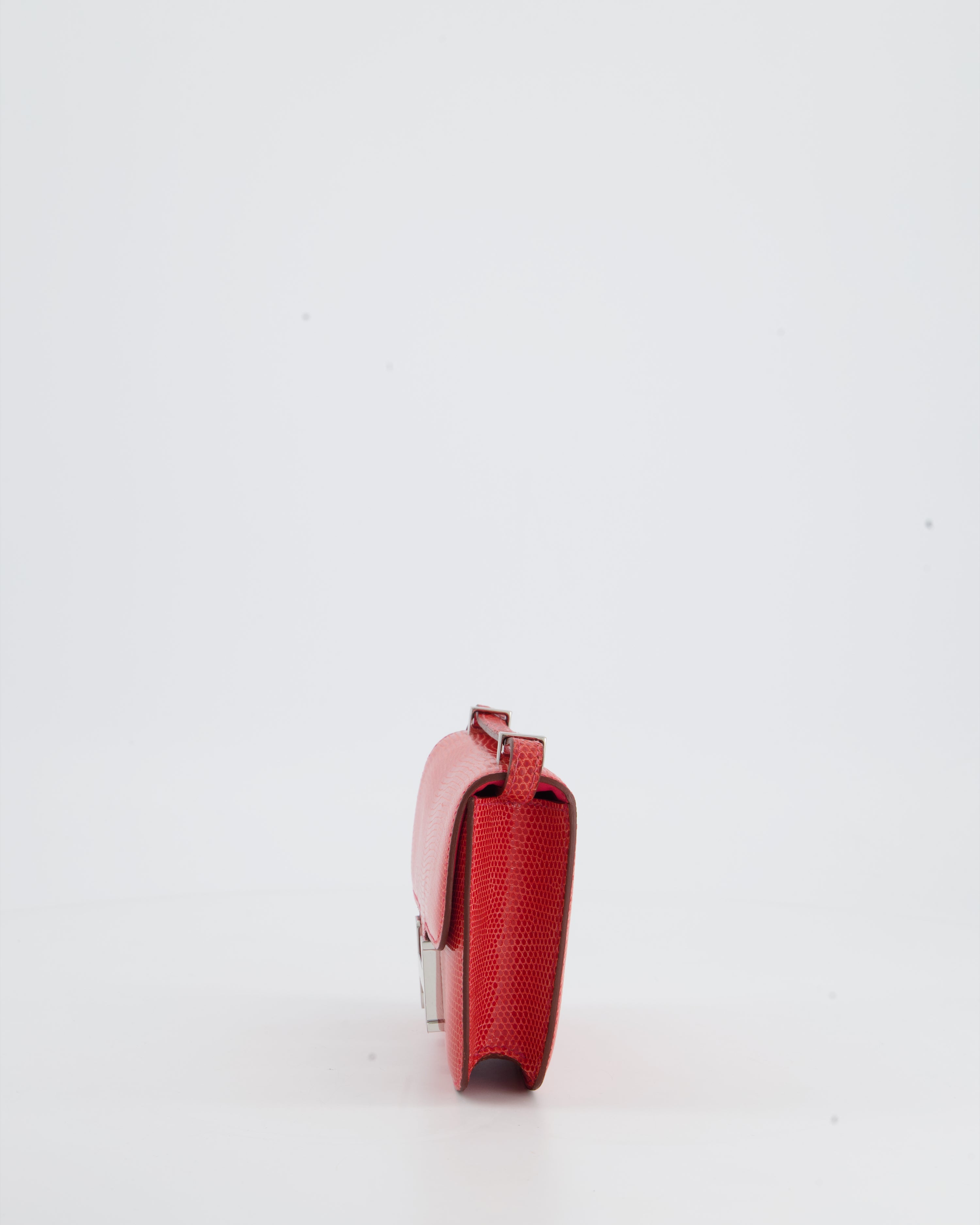 *RARE* Hermès Constance II Micro Bag in Rouge Lizard with Palladium Hardware