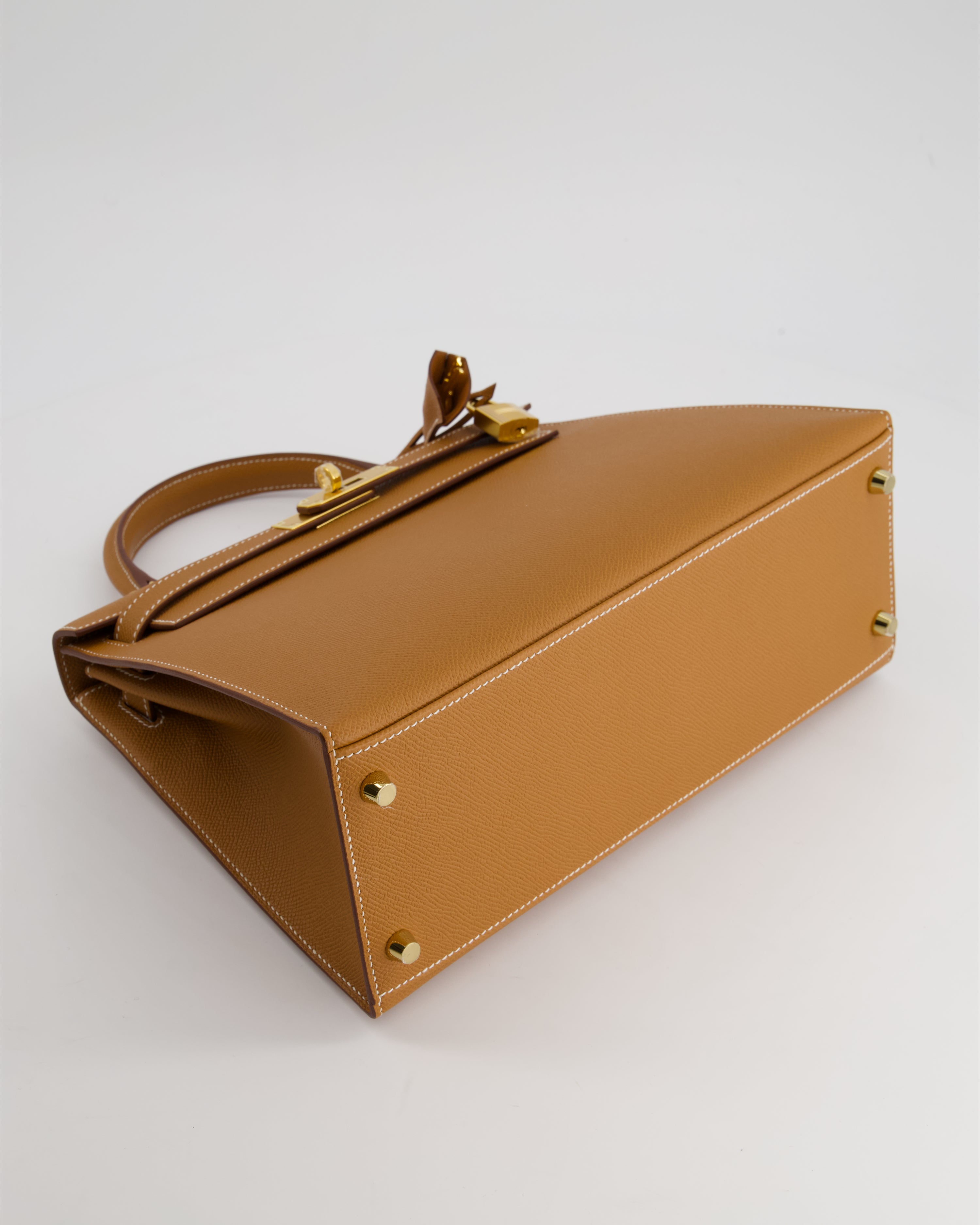 *HOLY GRAIL* Hermès Kelly 28 Sellier  Bag in Gold Epsom Leather with Gold Hardware