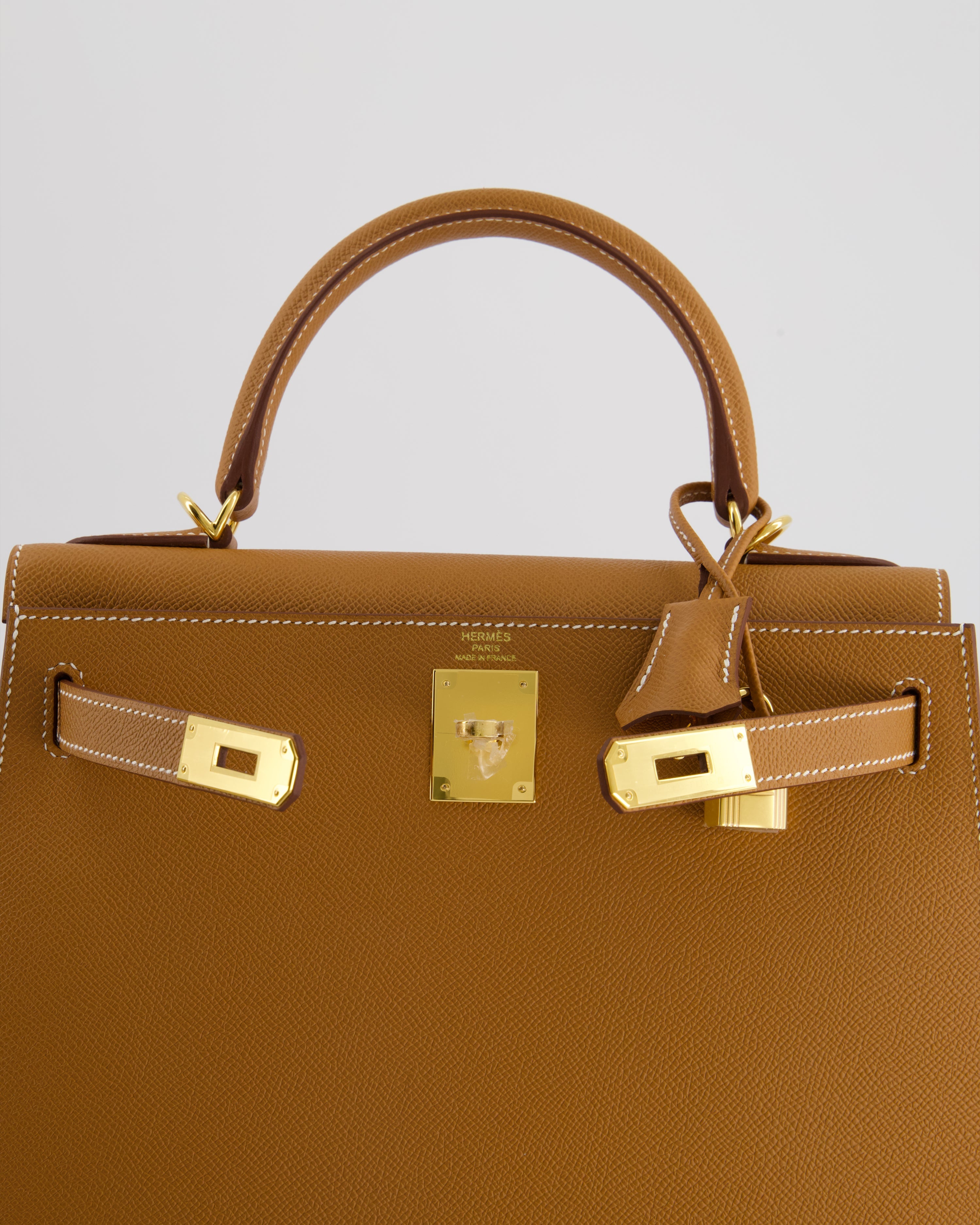 *HOLY GRAIL* Hermès Kelly 28 Sellier  Bag in Gold Epsom Leather with Gold Hardware