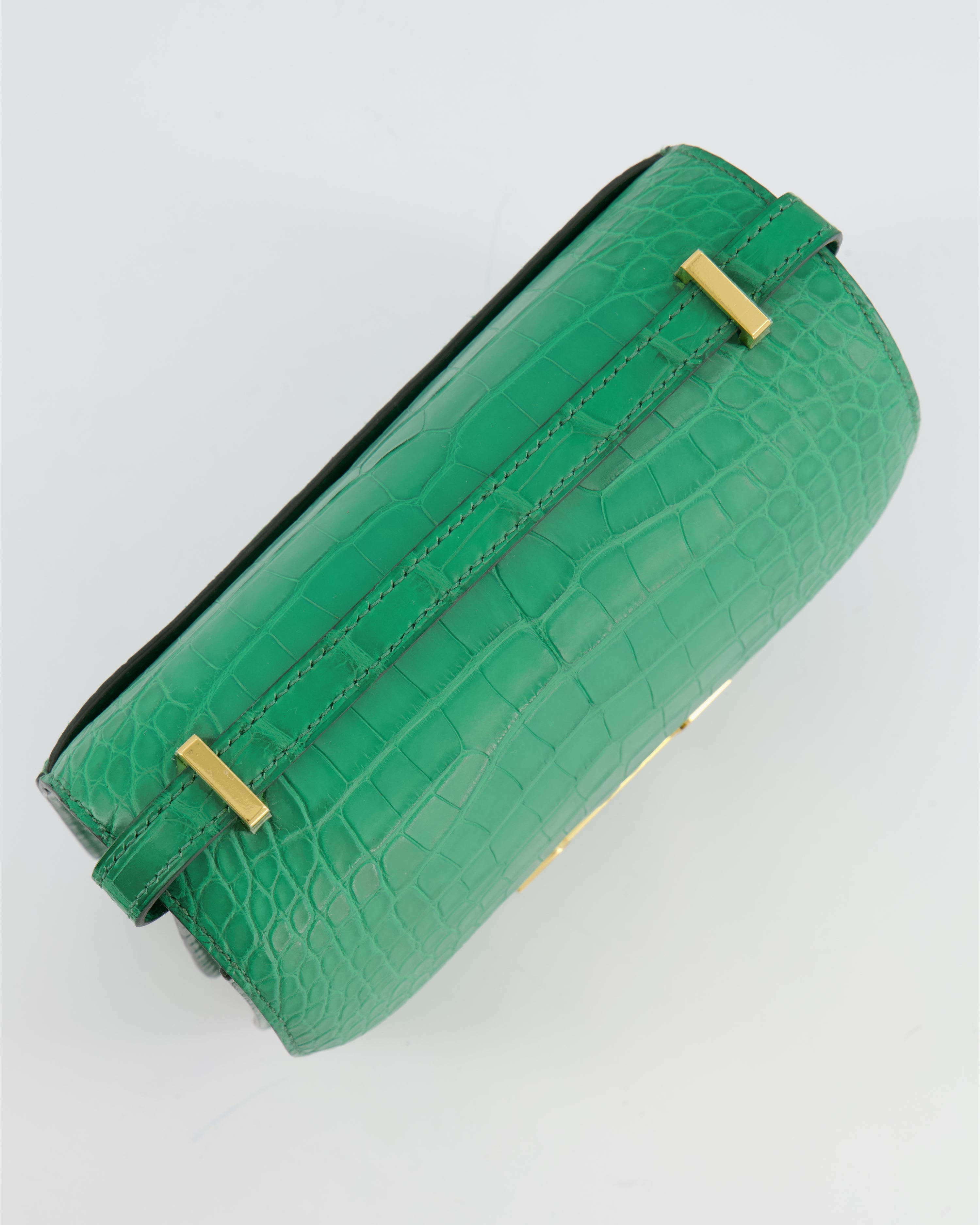 *STORE FRESH* Hermès Constance III 18 Bag in Cactus Alligator Mississippiensis Leather with Gold Hardware