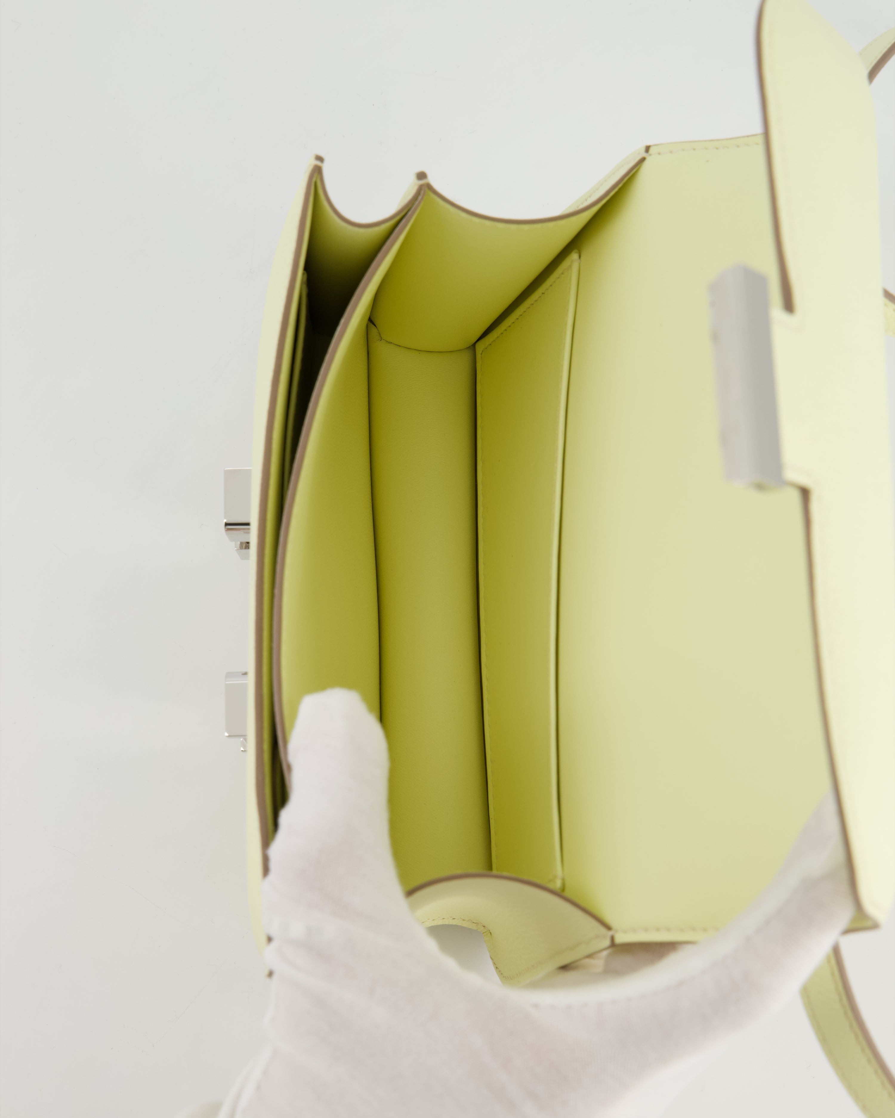 *NEW COLOUR* Hermès Constance III 18 Miroir Bag in Jaune Milton Epsom Leather with Palladium Hardware