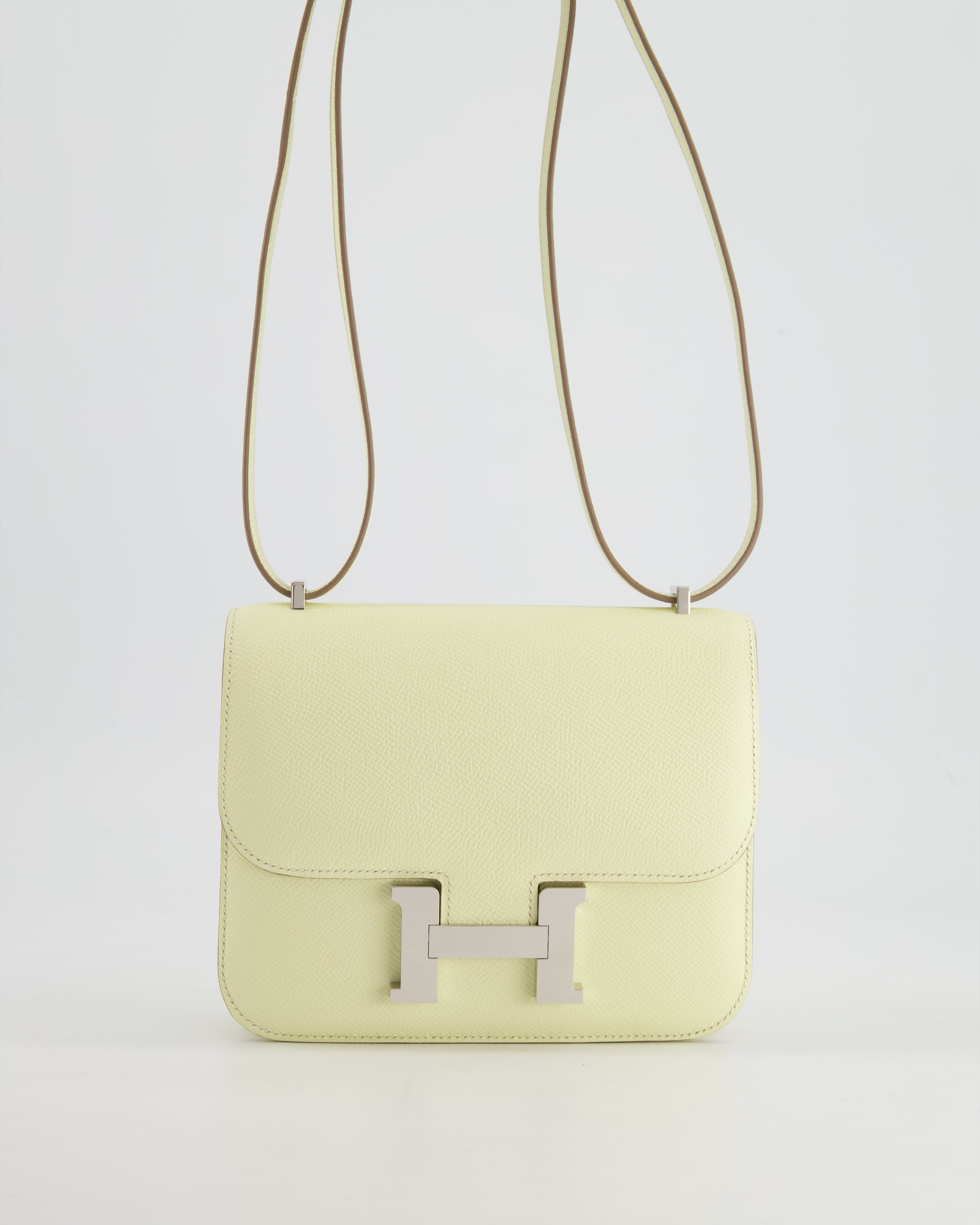 *NEW COLOUR* Hermès Constance III 18 Miroir Bag in Jaune Milton Epsom Leather with Palladium Hardware