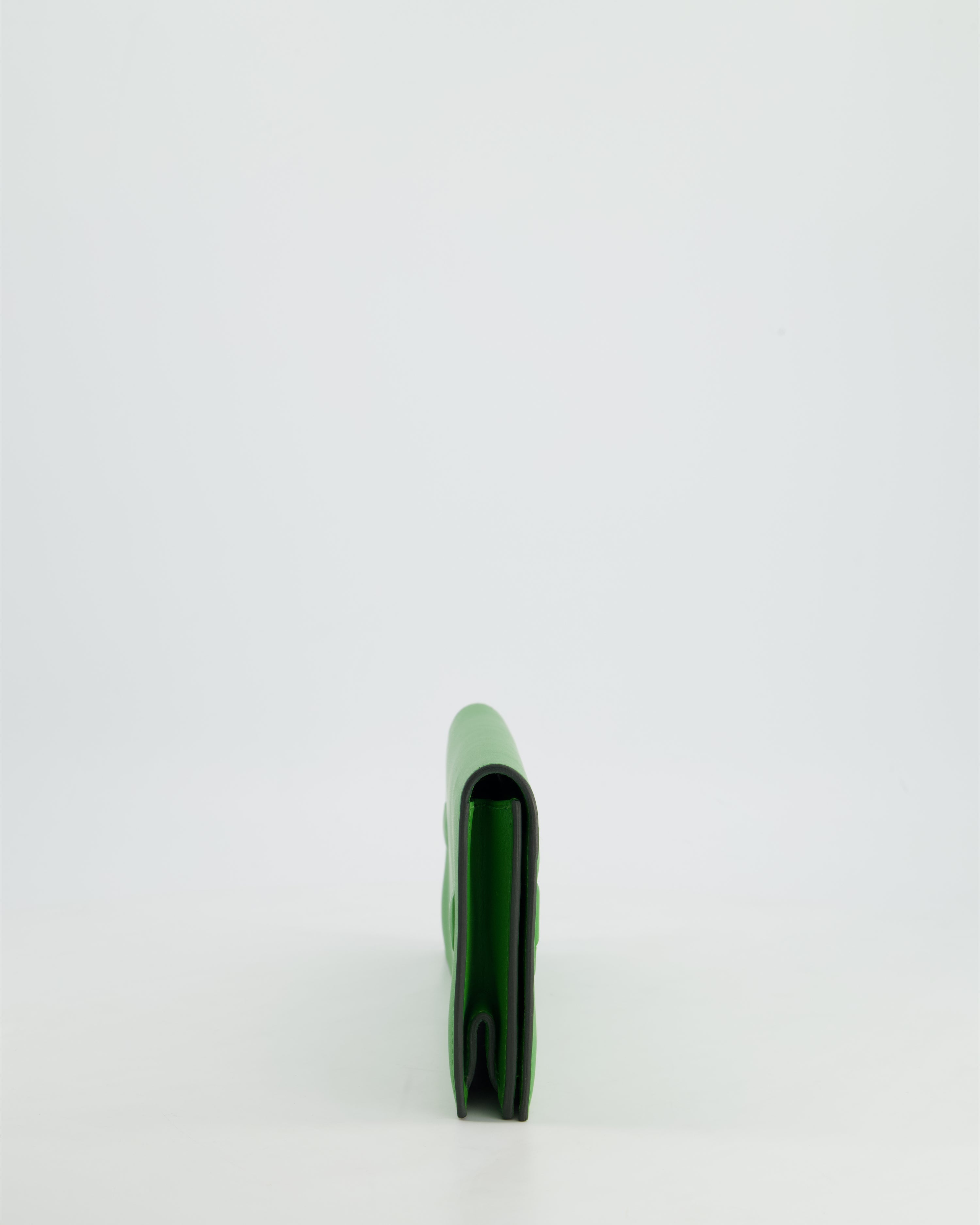 Hermès Birkin Cut Shadow Bag In Vert Yucca Swift Leather