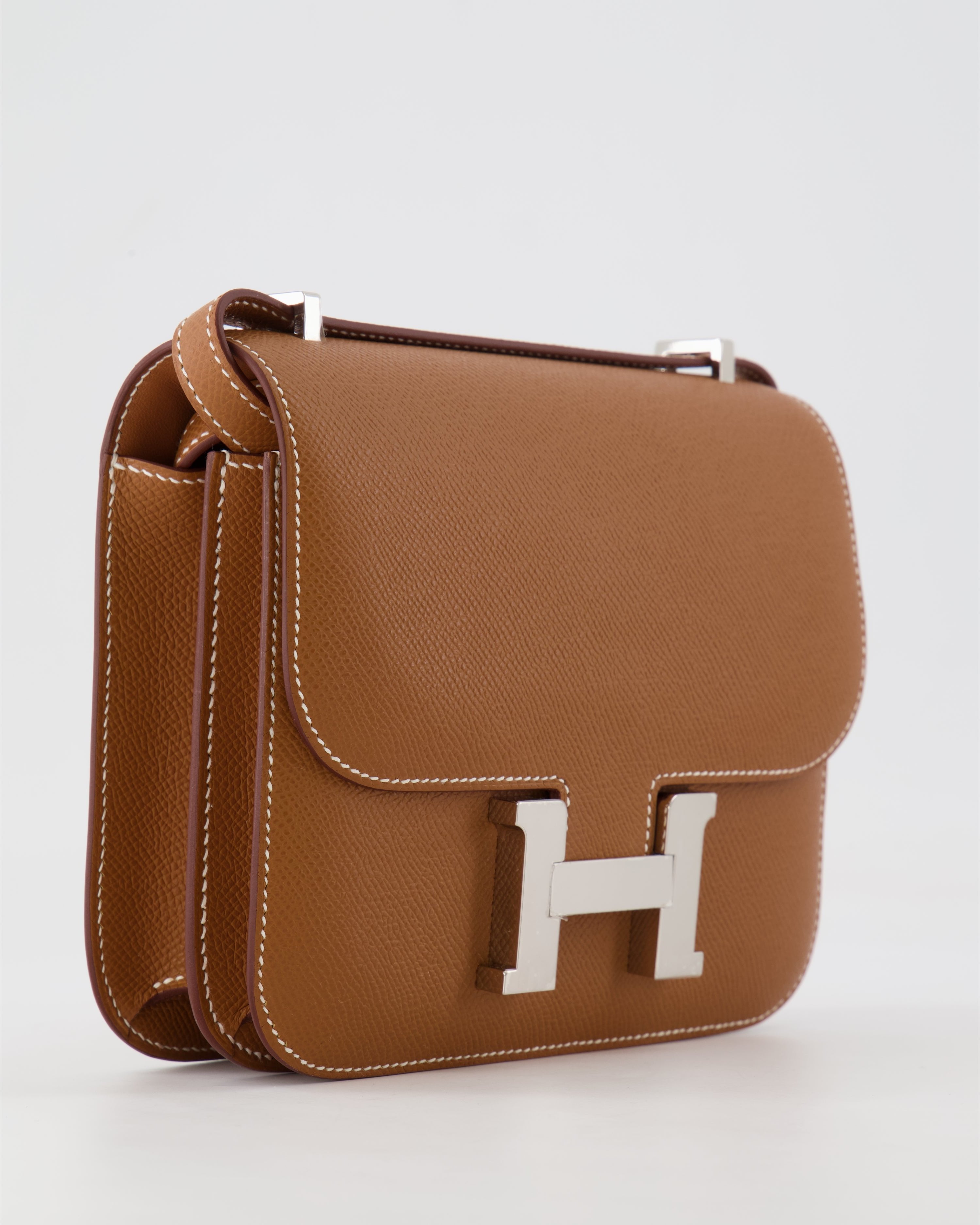 *HOT* Hermès Constance III 18 Miroir Bag in Gold Epsom Leather with Palladium Hardware