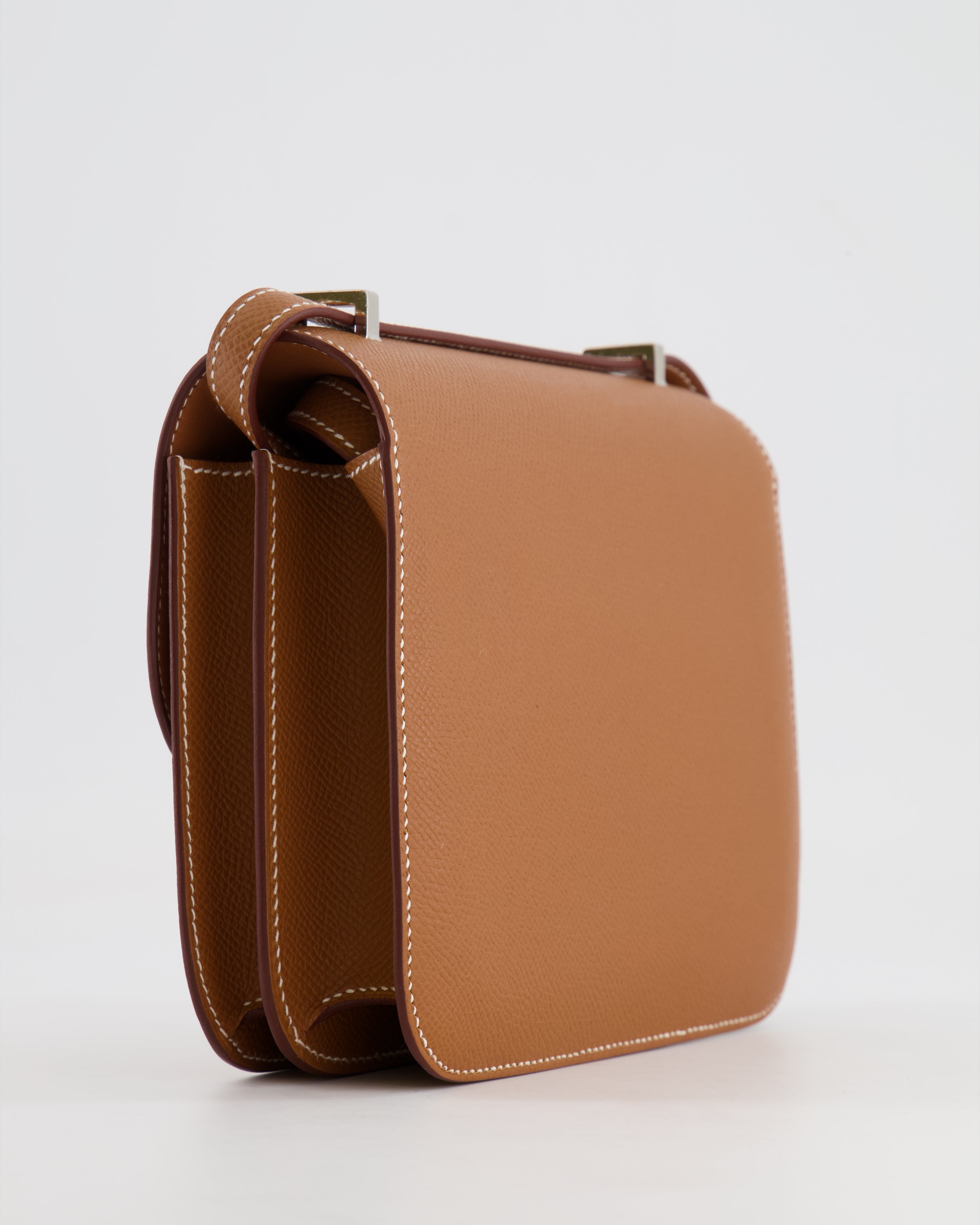 *HOT* Hermès Constance III 18 Miroir Bag in Gold Epsom Leather with Palladium Hardware