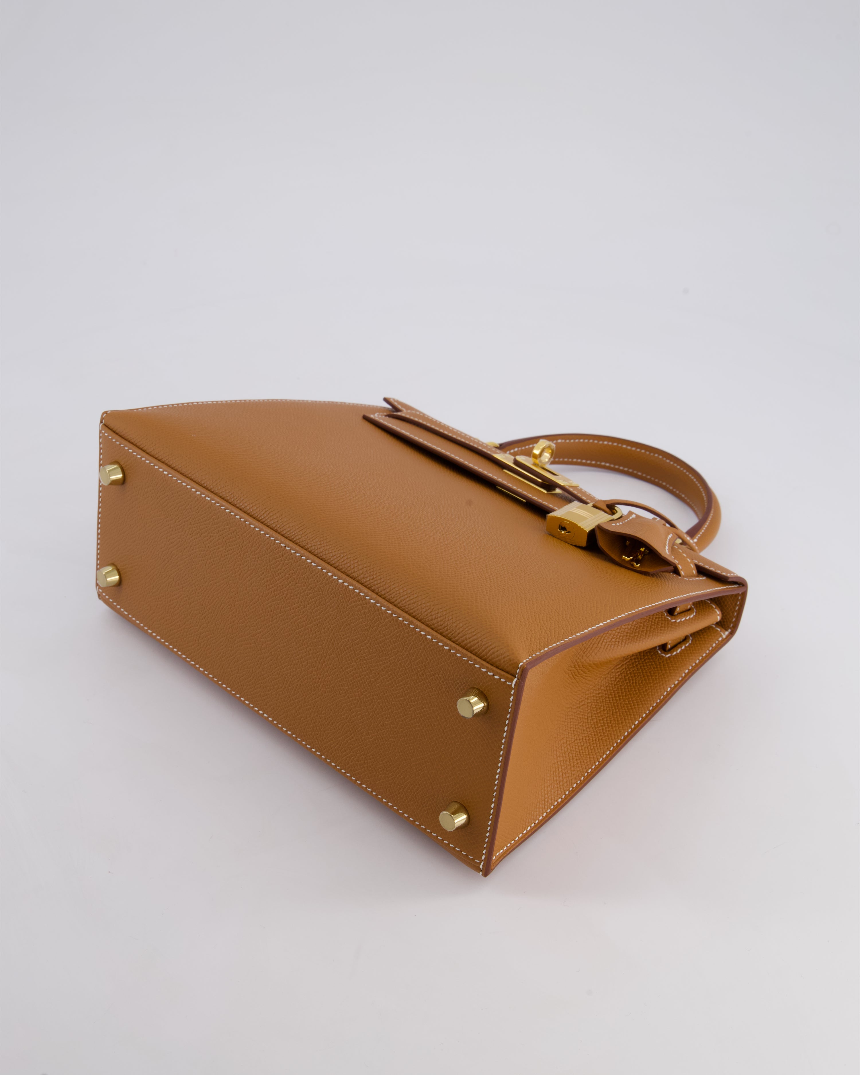 *HOLY GRAIL* Hermès Kelly 25 Sellier Bag in Gold Epsom Leather with Gold Hardware
