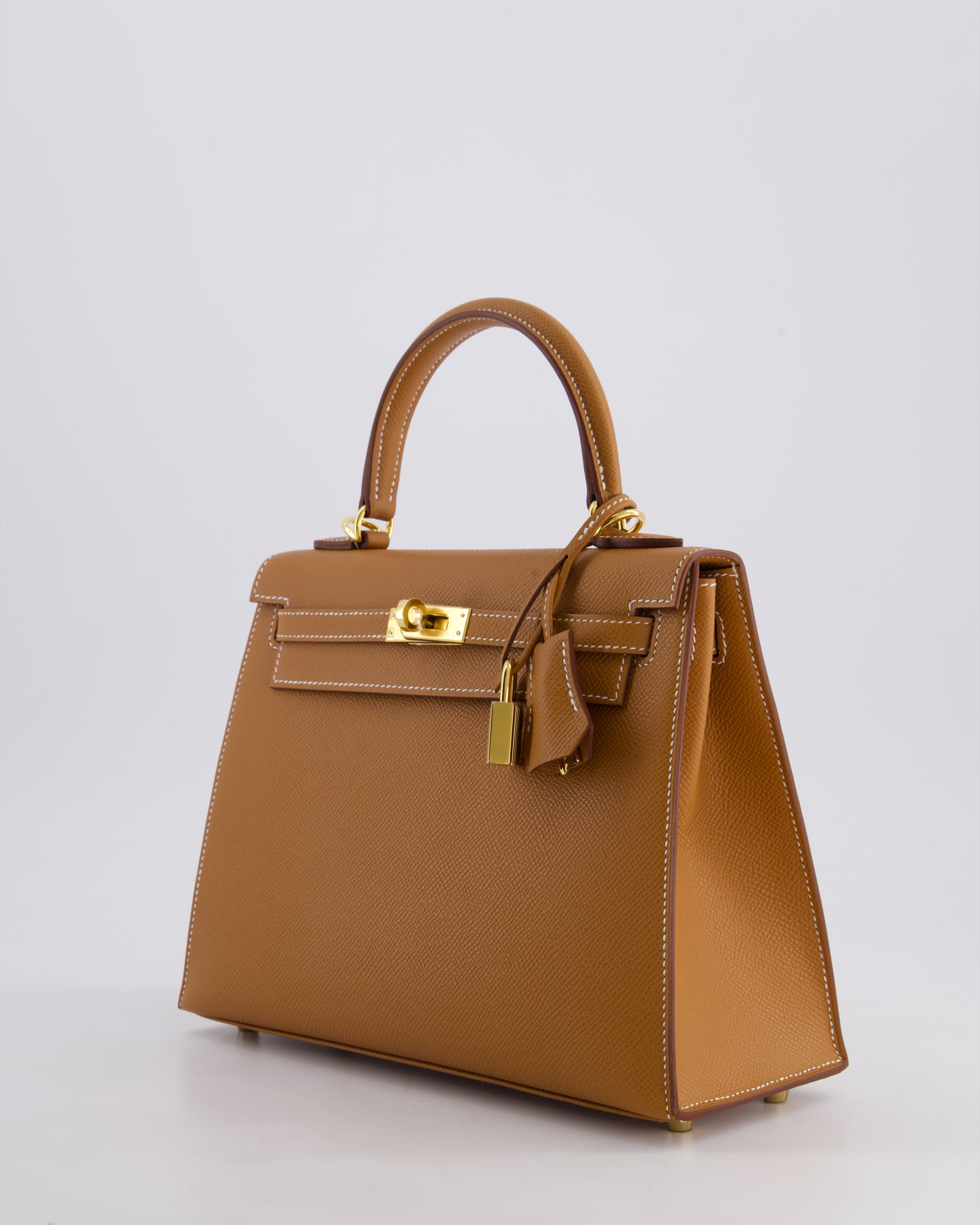 *HOLY GRAIL* Hermès Kelly 25 Sellier Bag in Gold Epsom Leather with Gold Hardware