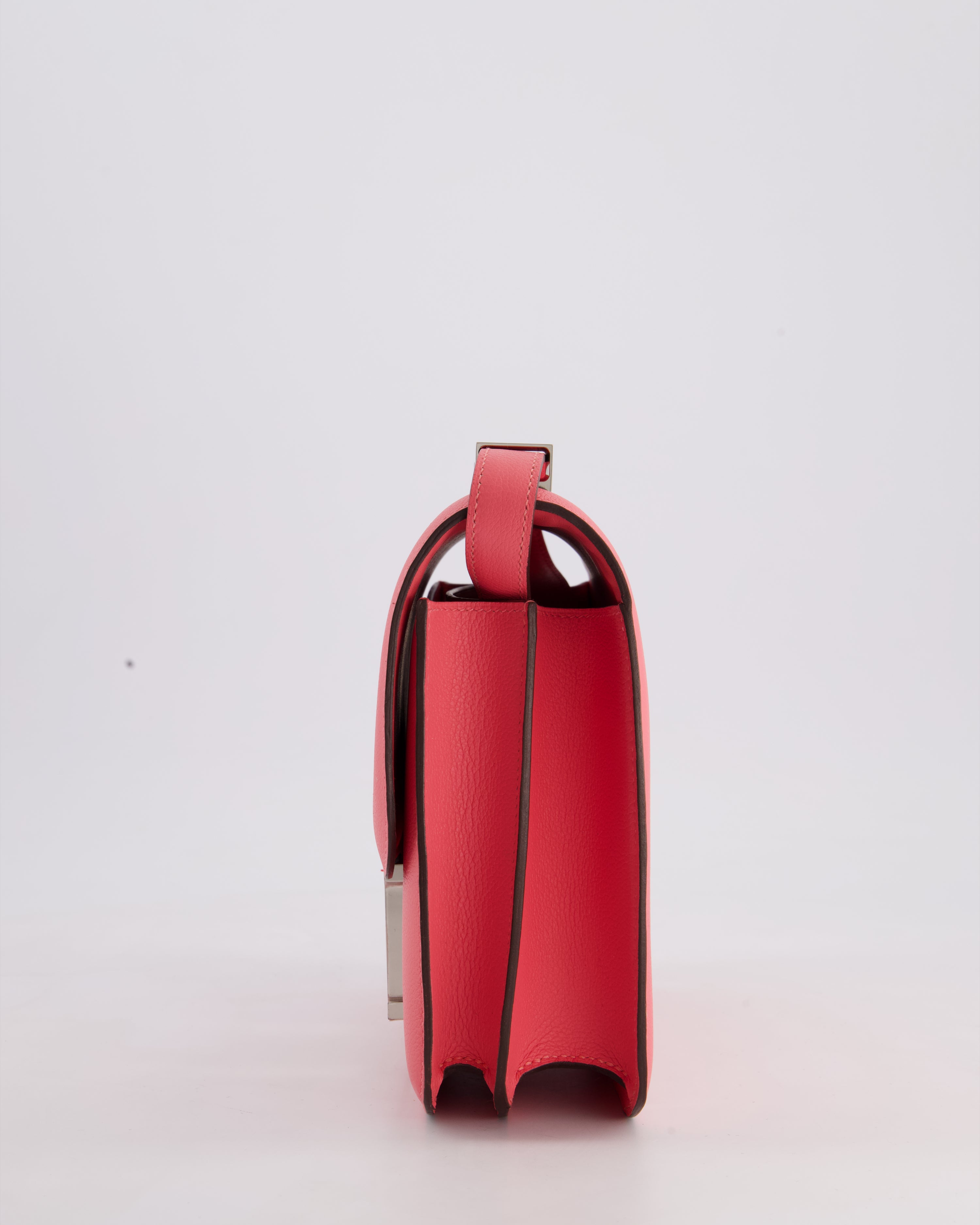 *HOT* Hermès Constance III 24 Bag in Rose Azalee Evercolour Leather with Palladium Hardware
