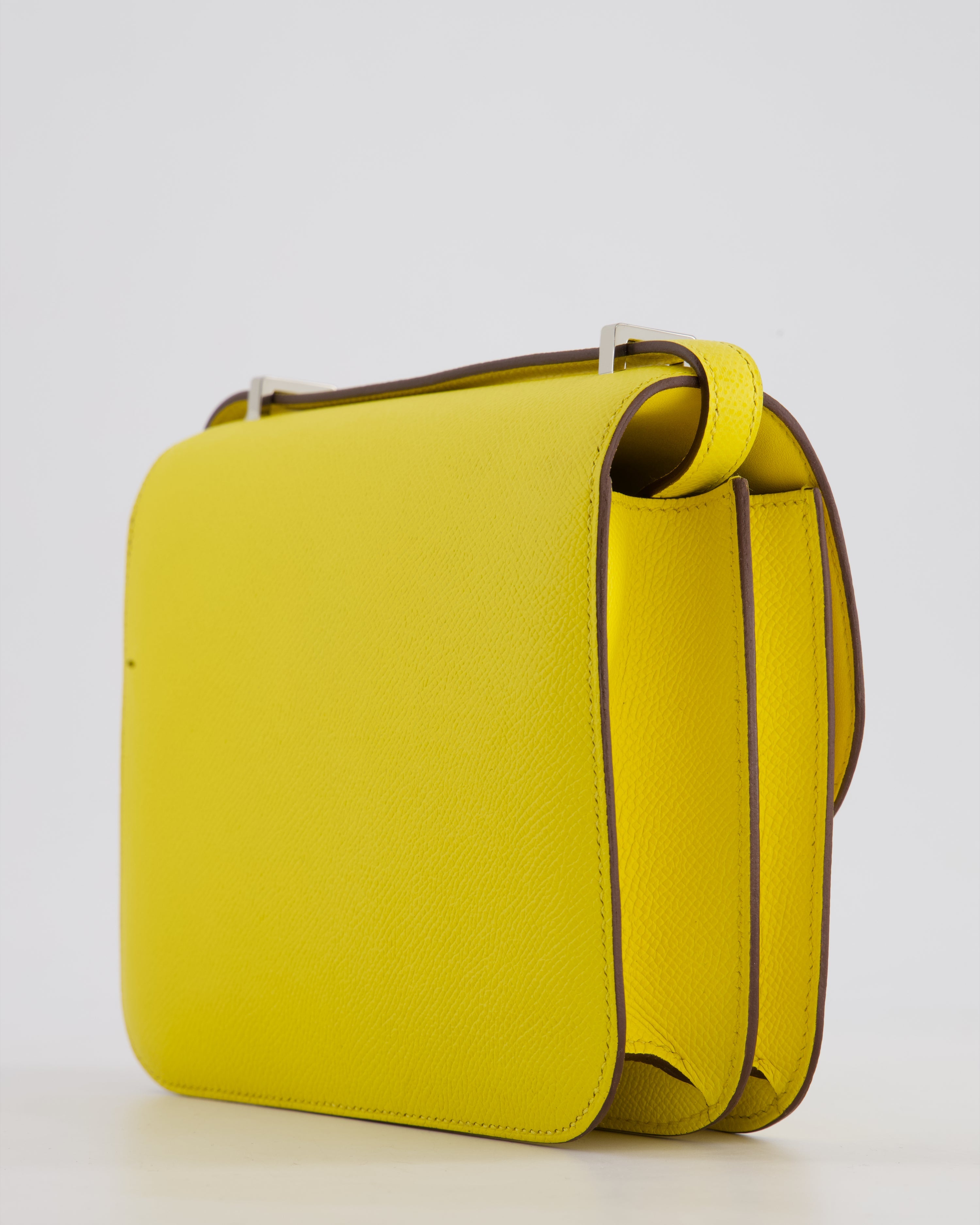 Hermès Constance III 18 Miroir Bag in Jaune De Naples Epsom Leather with Palladium Hardware