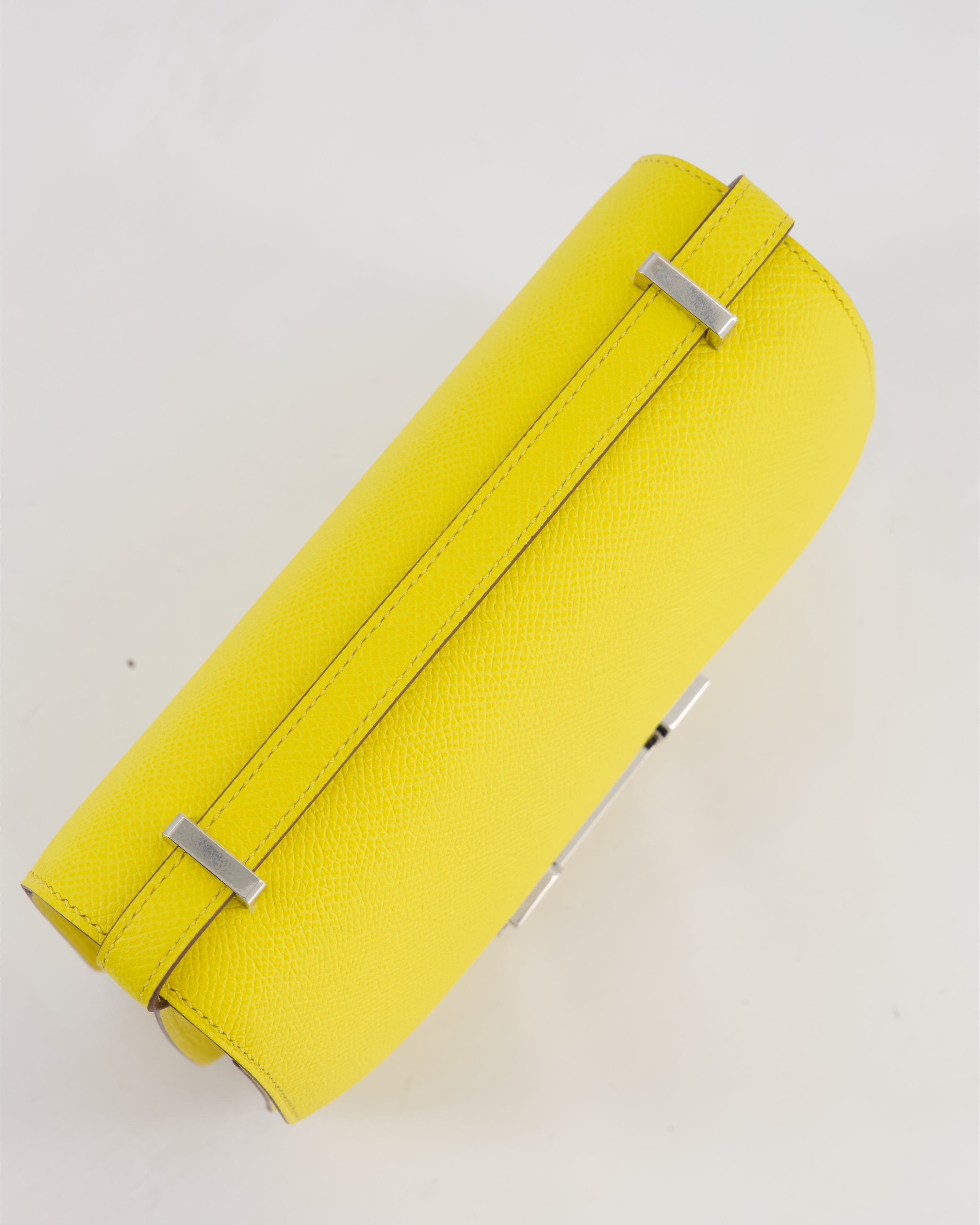 Hermès Constance III 18 Miroir Bag in Jaune De Naples Epsom Leather with Palladium Hardware