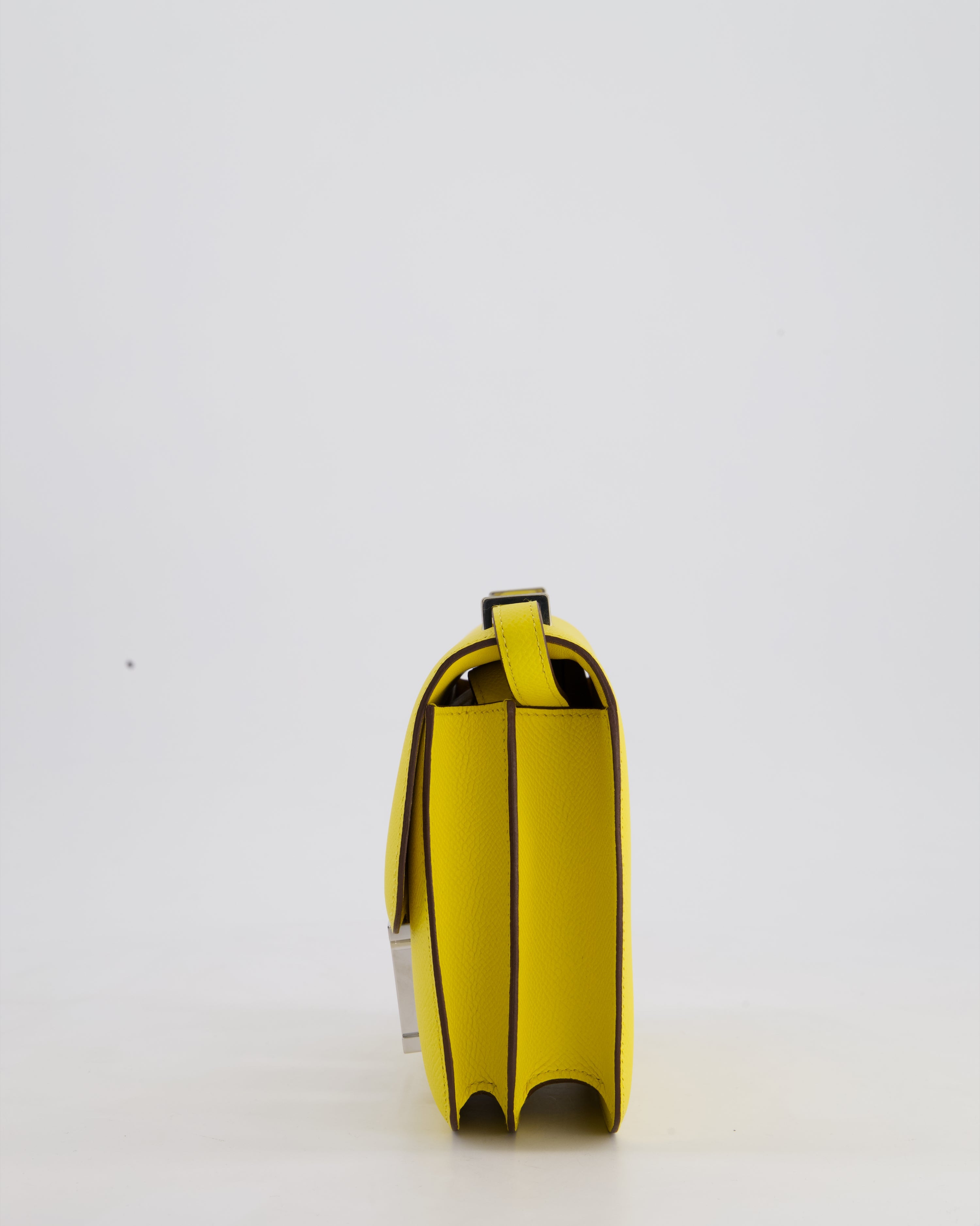Hermès Constance III 18 Miroir Bag in Jaune De Naples Epsom Leather with Palladium Hardware