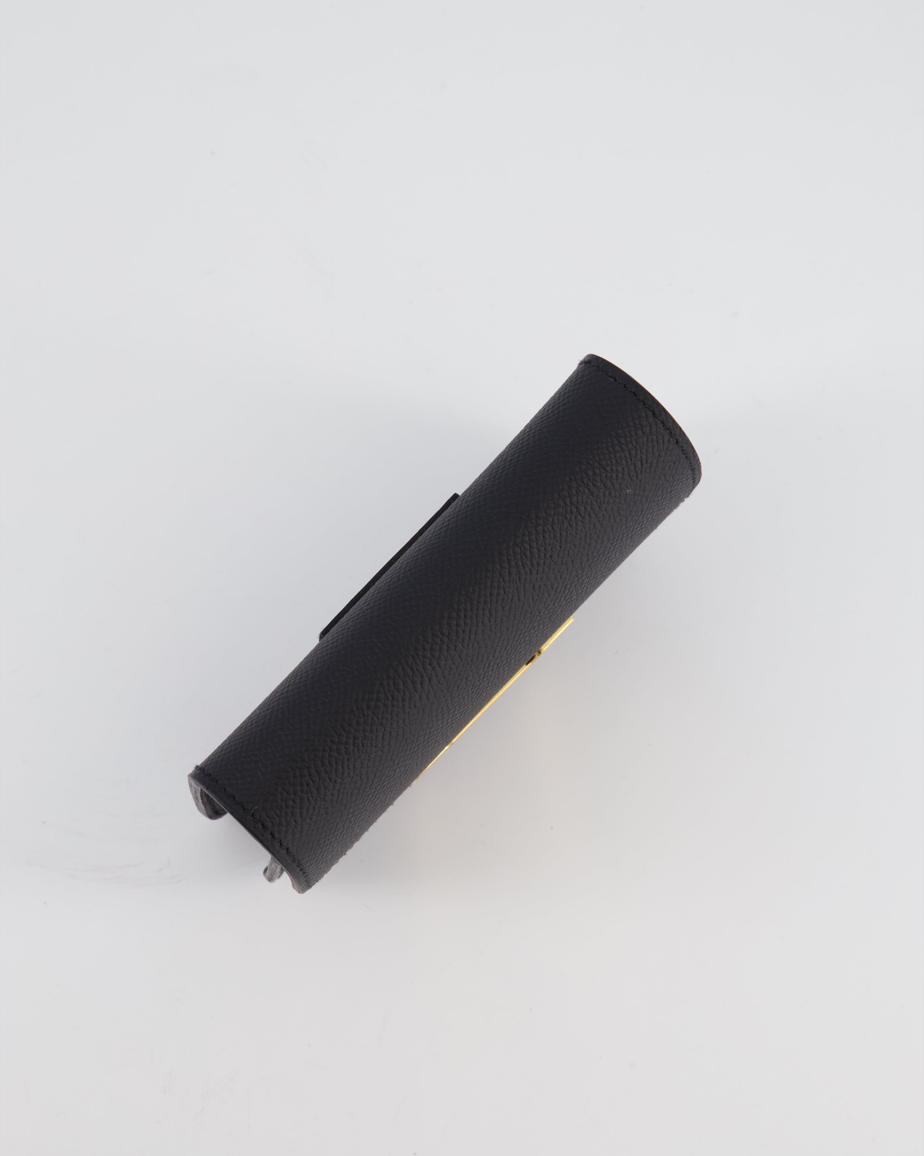 Hermès Constance Slim Belt Wallet Bag in Black Epsom Leather with Pocket and Gold Hardware