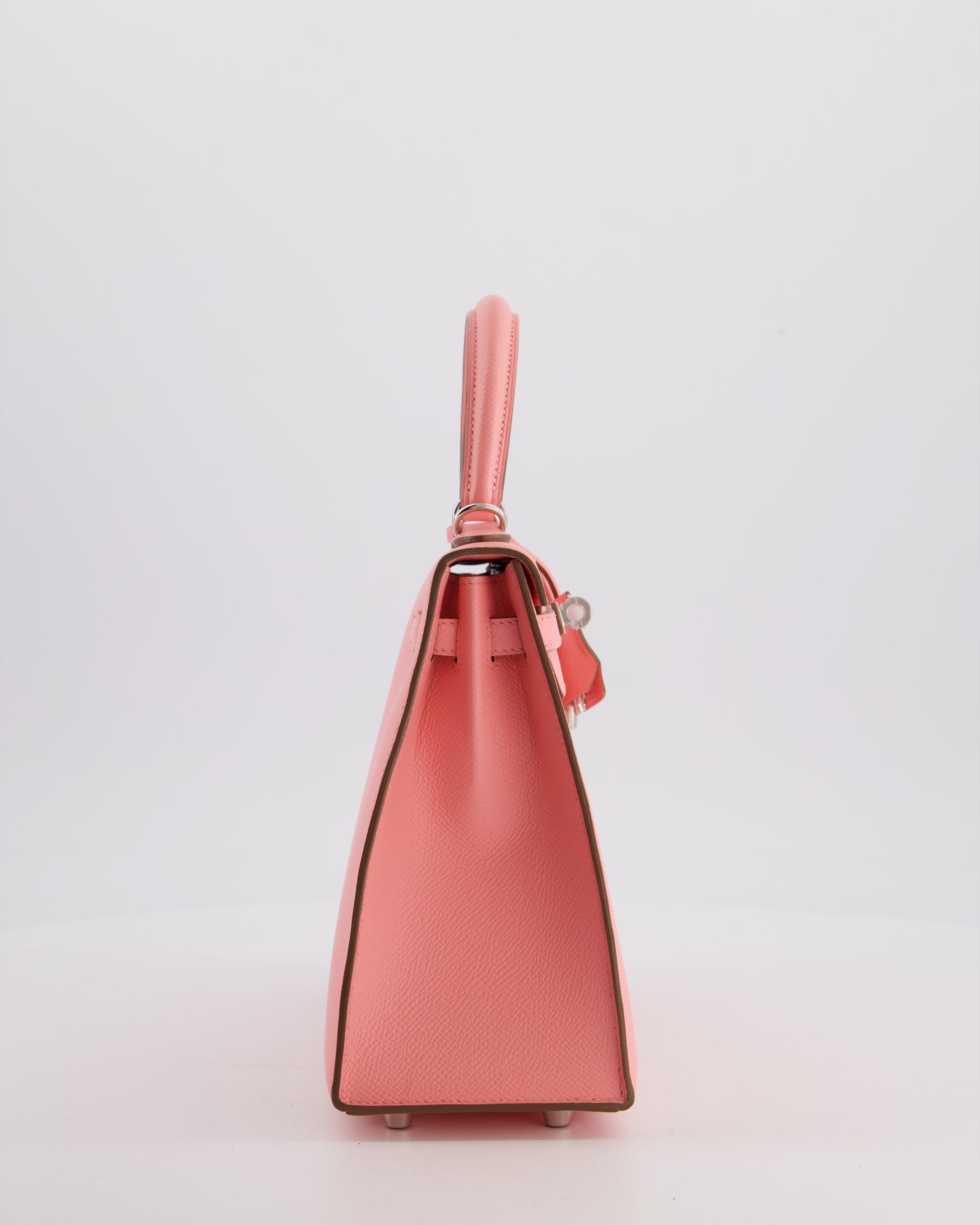 *RARE* Hermès Kelly 25 Sellier Bag in Rose Confetti in Epsom Leather with Palladium Hardware