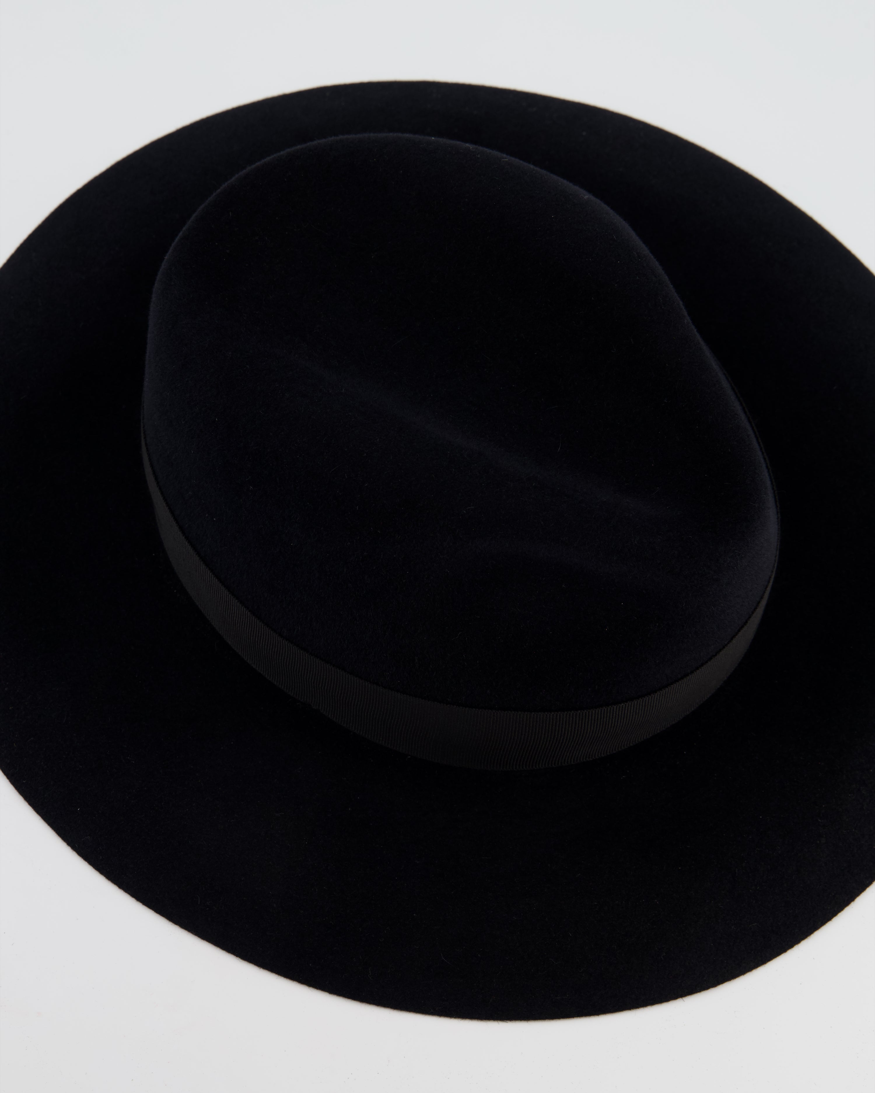Christian Dior Black Panama Hat with Logo Detail Size 55 cm