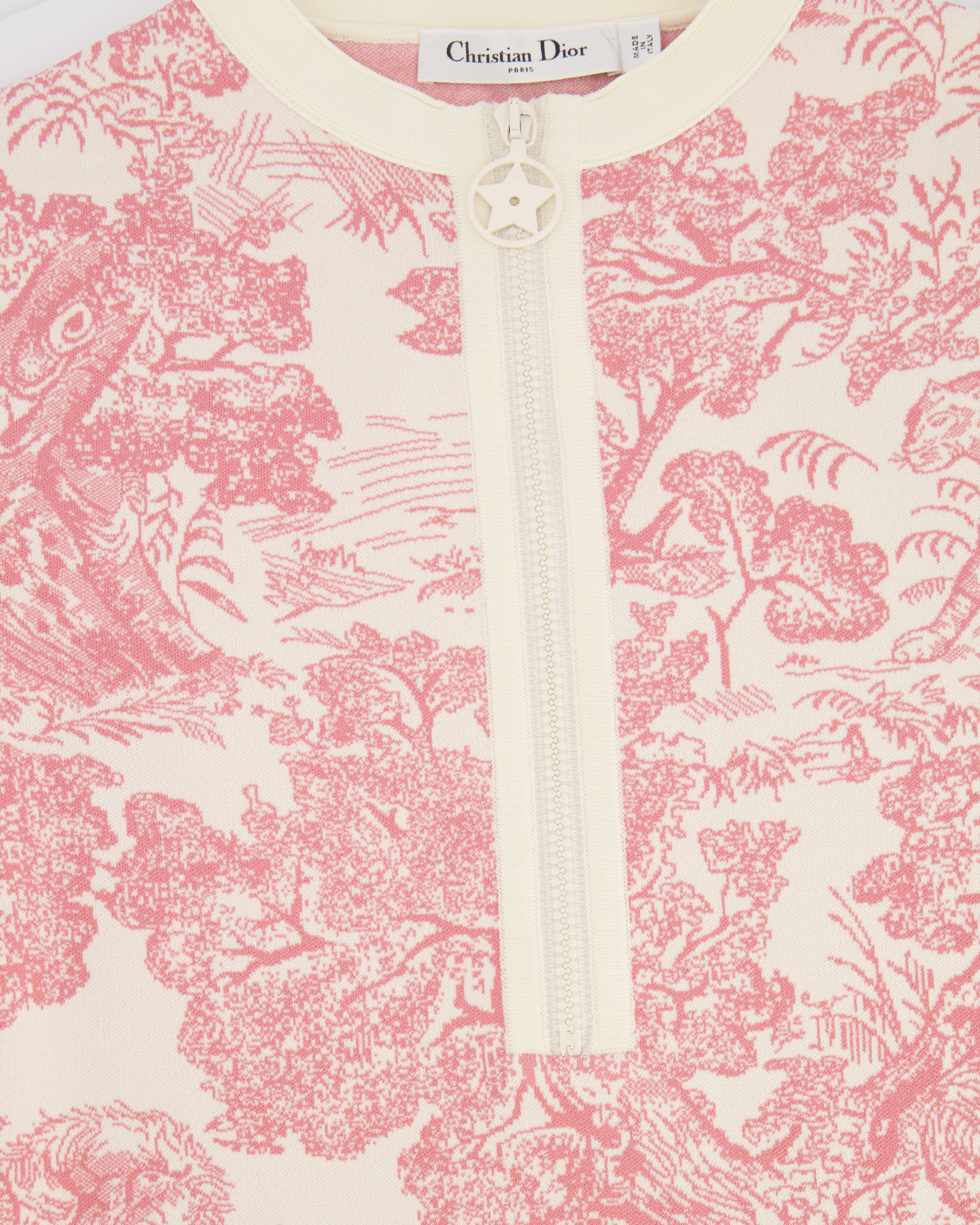Christian Dior Pink and White Dioriviera Toile de Jouy Mini Dress Size FR 34 (UK 6) RRP £2,600