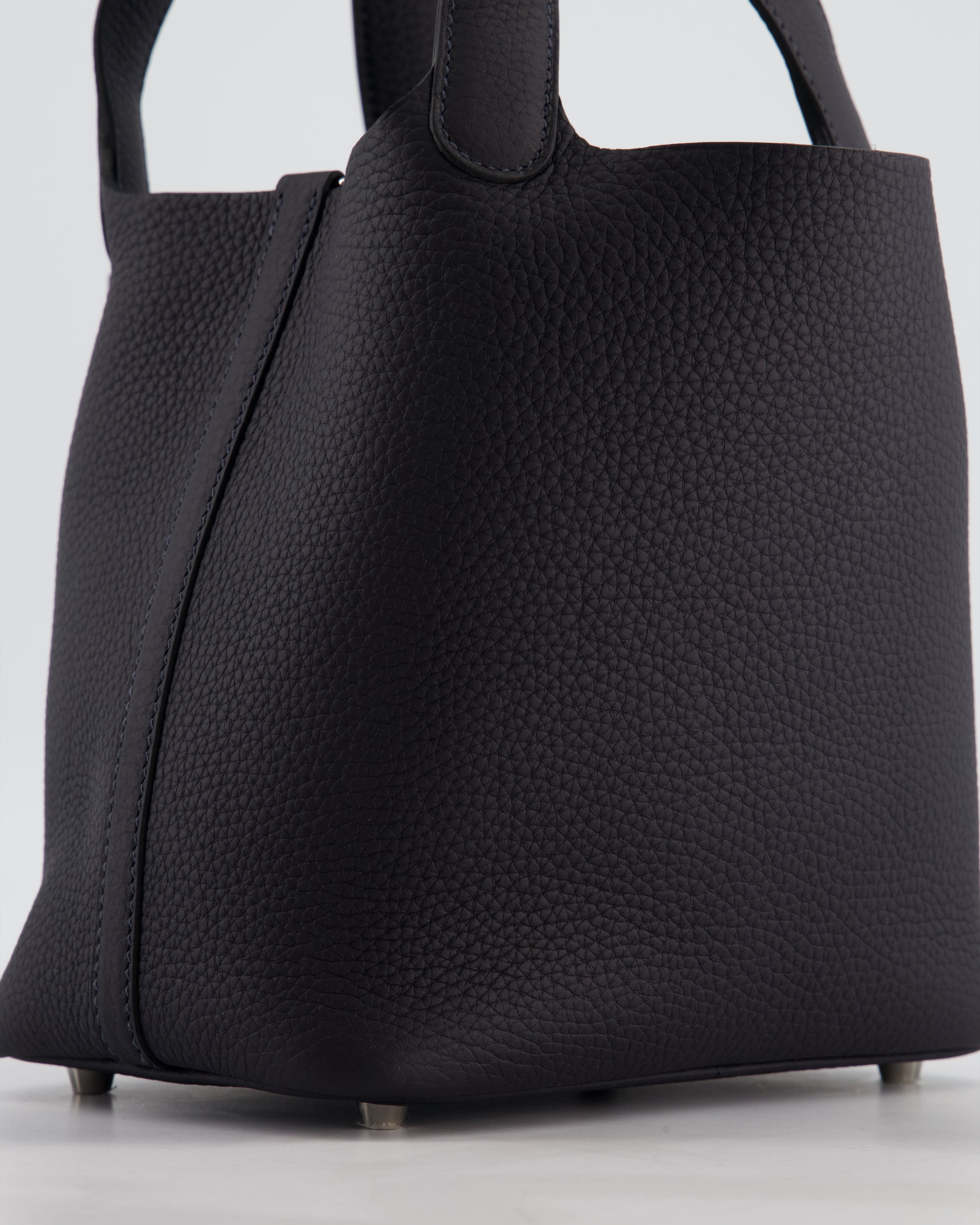Hermès Picotin Lock 18 Bag in Caban Clemence Leather with Palladium Hardware