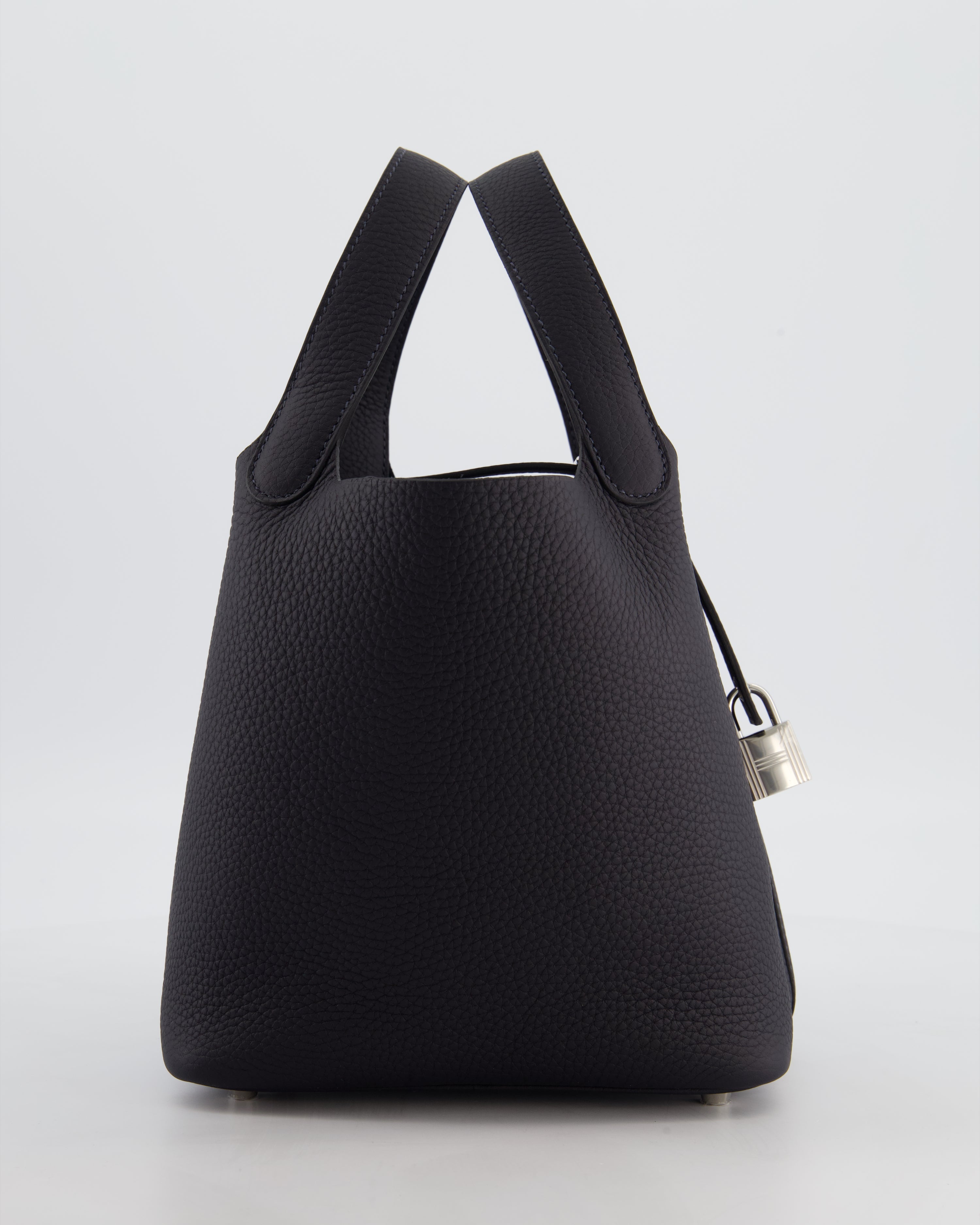 Hermès Picotin Lock 18 Bag in Caban Clemence Leather with Palladium Hardware