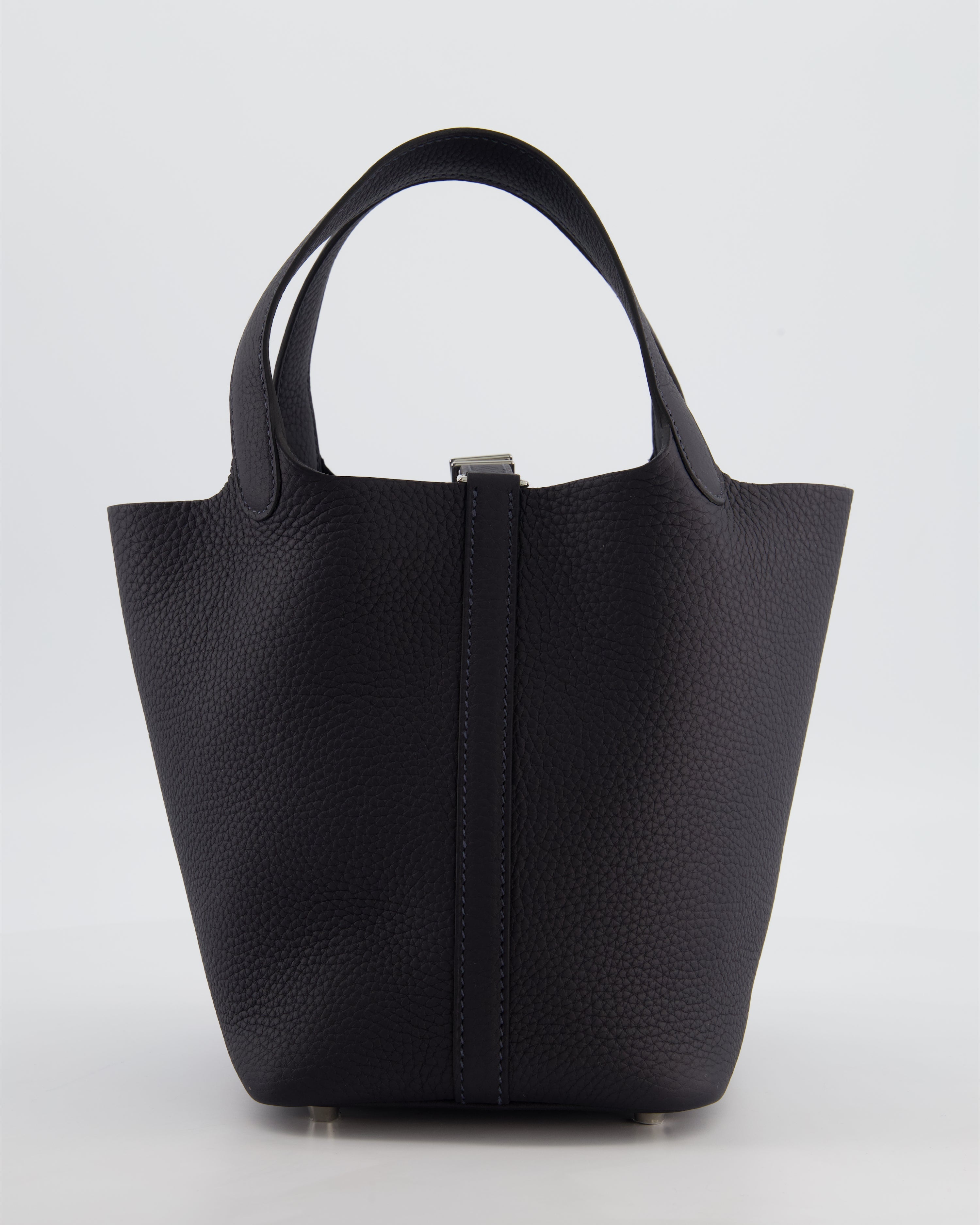 Hermès Picotin Lock 18 Bag in Caban Clemence Leather with Palladium Hardware