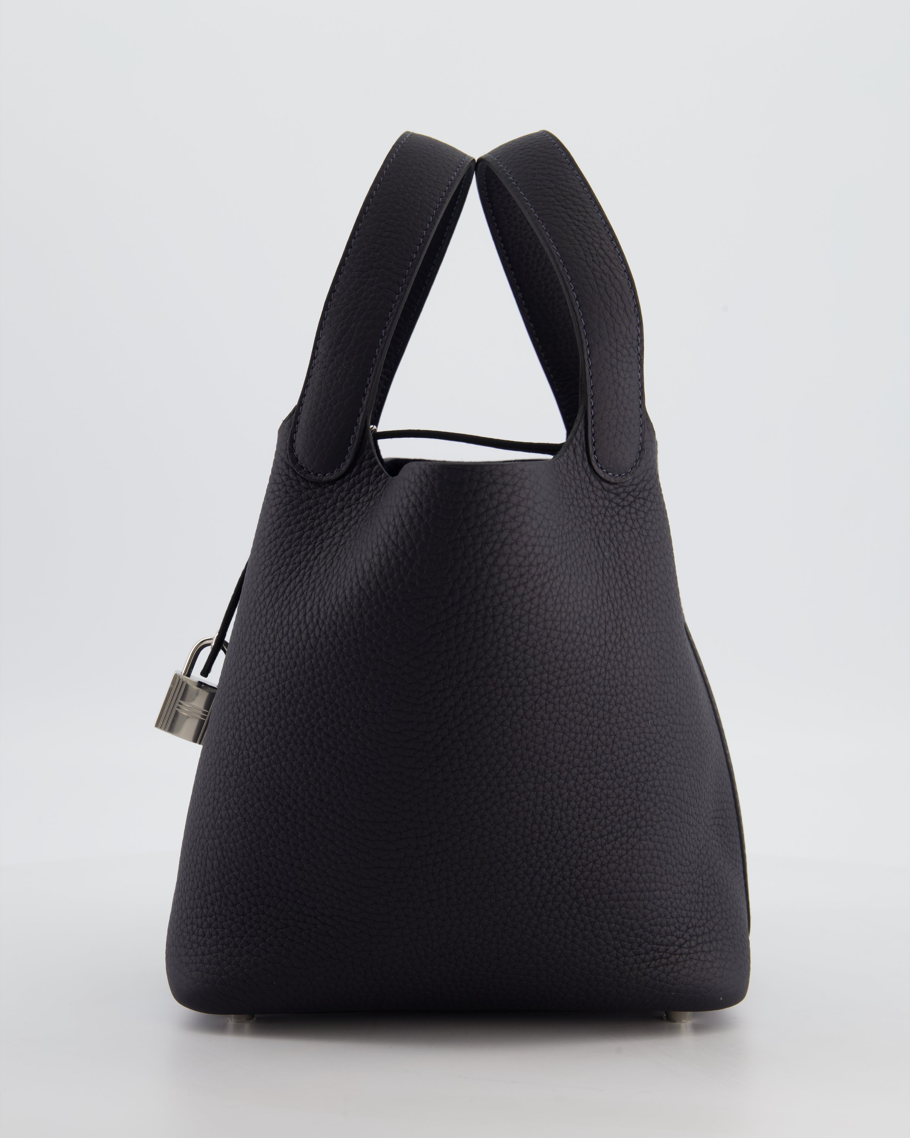 Hermès Picotin Lock 18 Bag in Caban Clemence Leather with Palladium Hardware