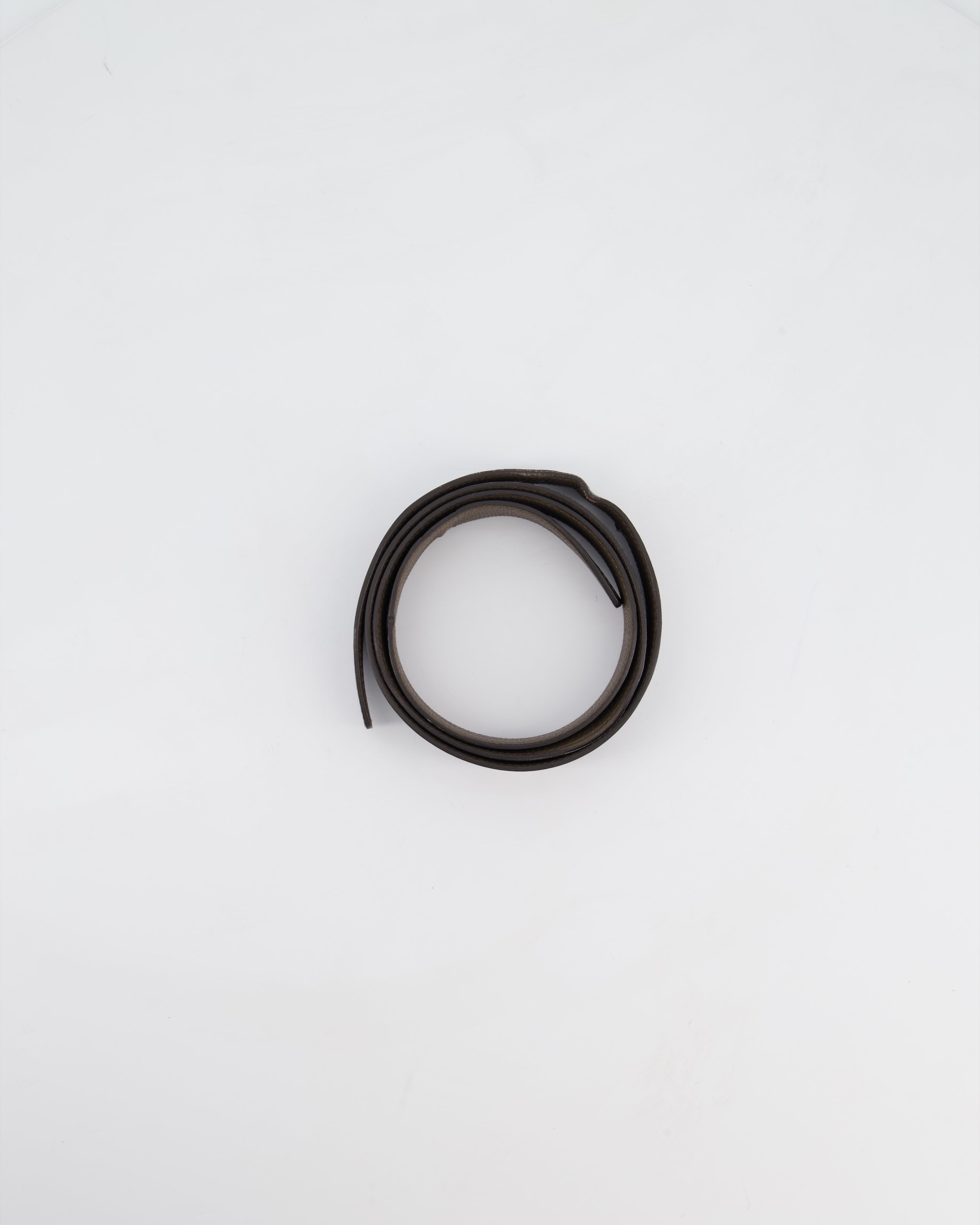 Hermès Double Sided Belt in Black and Etoupe 120cm