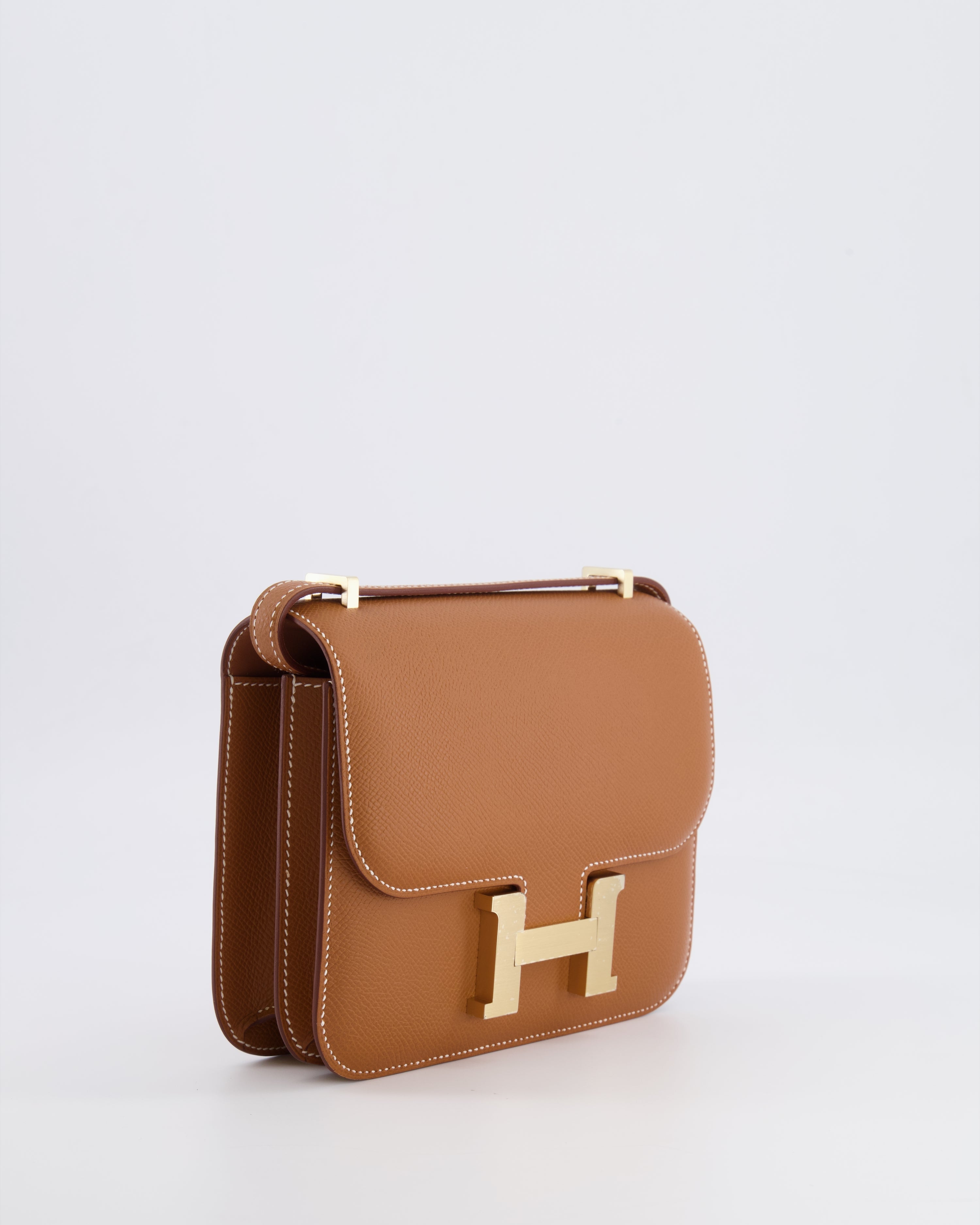 *Fire price “Hermès Constance III 18 Miroir Bag in Gold Epsom Leather with Brushed Permabrass Hardware