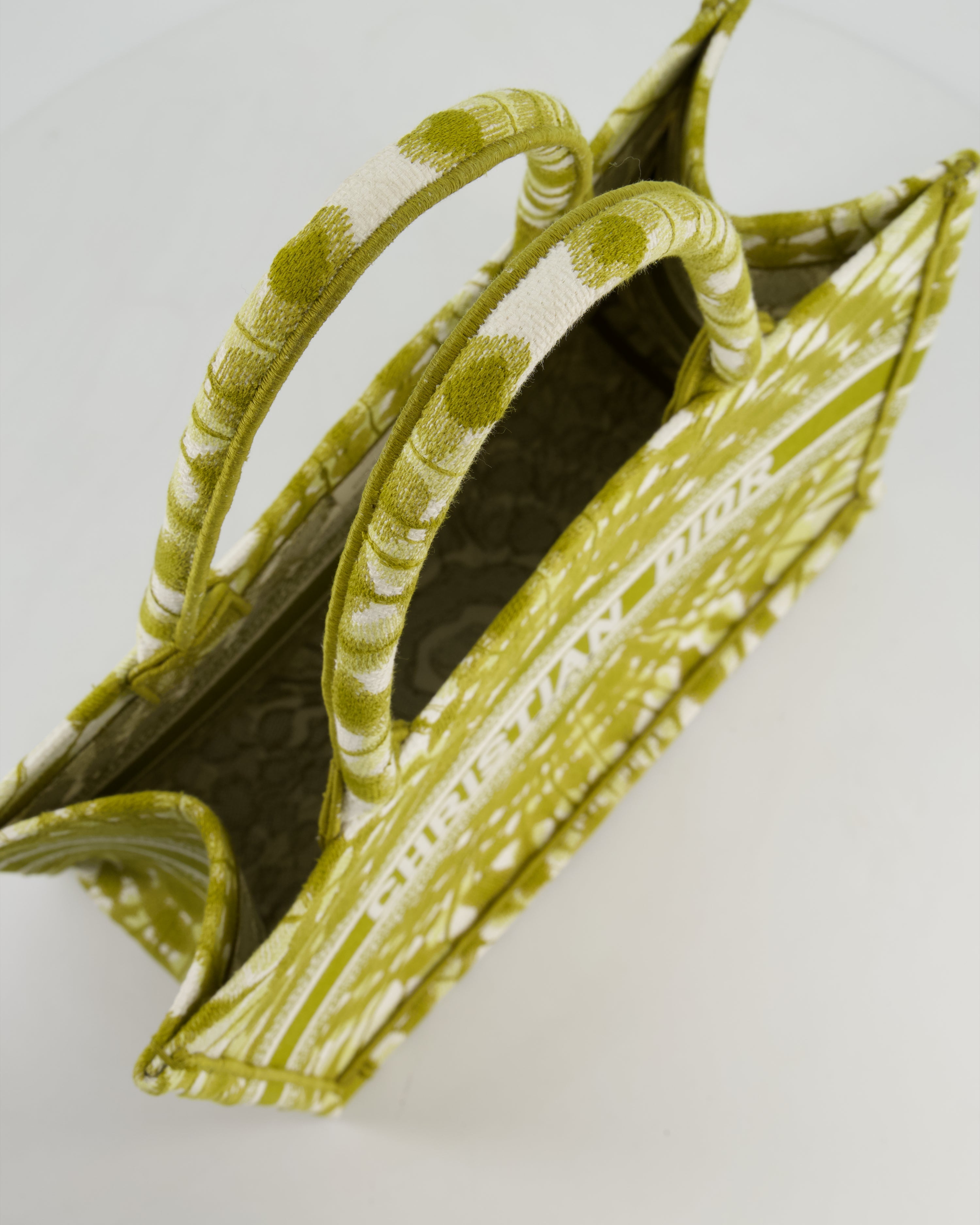 Christian Dior Khaki Green Tye Dye Medium Book Tote RRP £2500