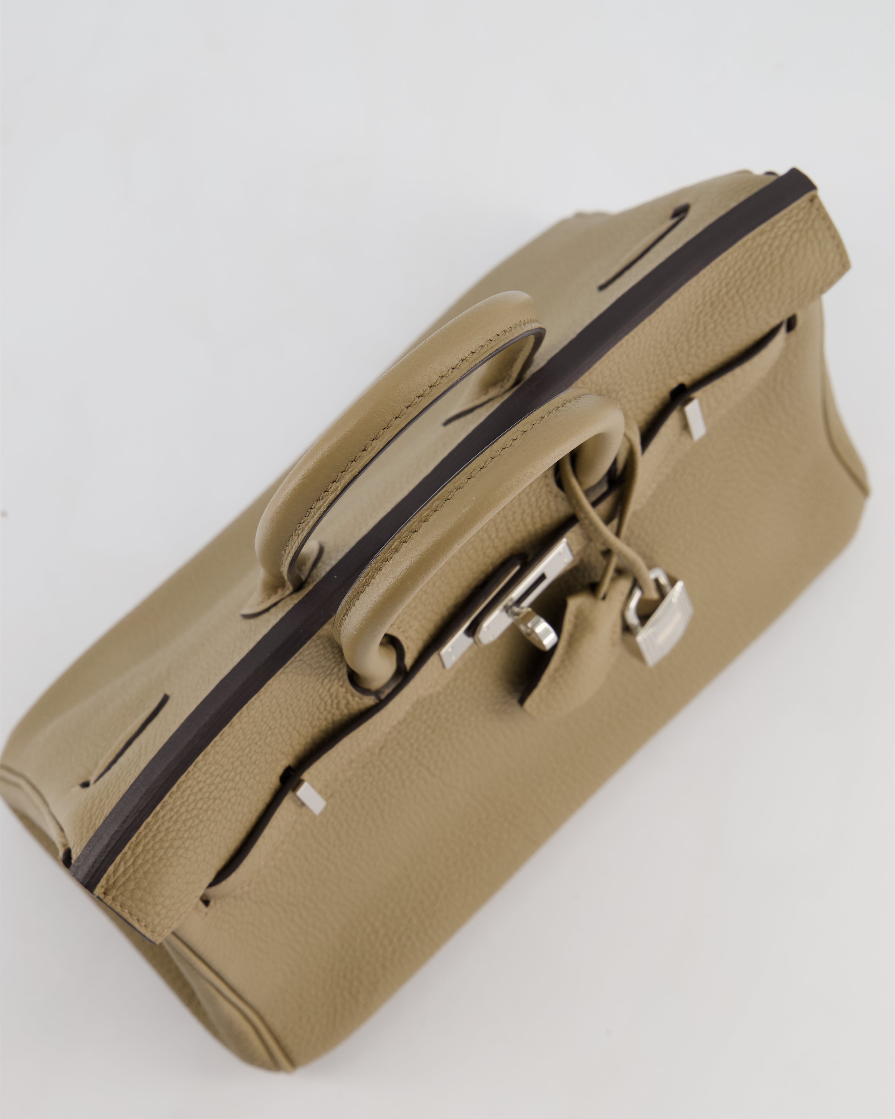 Hermès Birkin 25 Retourne Bag in Beige Marfa Togo Leather with Palladium Hardware