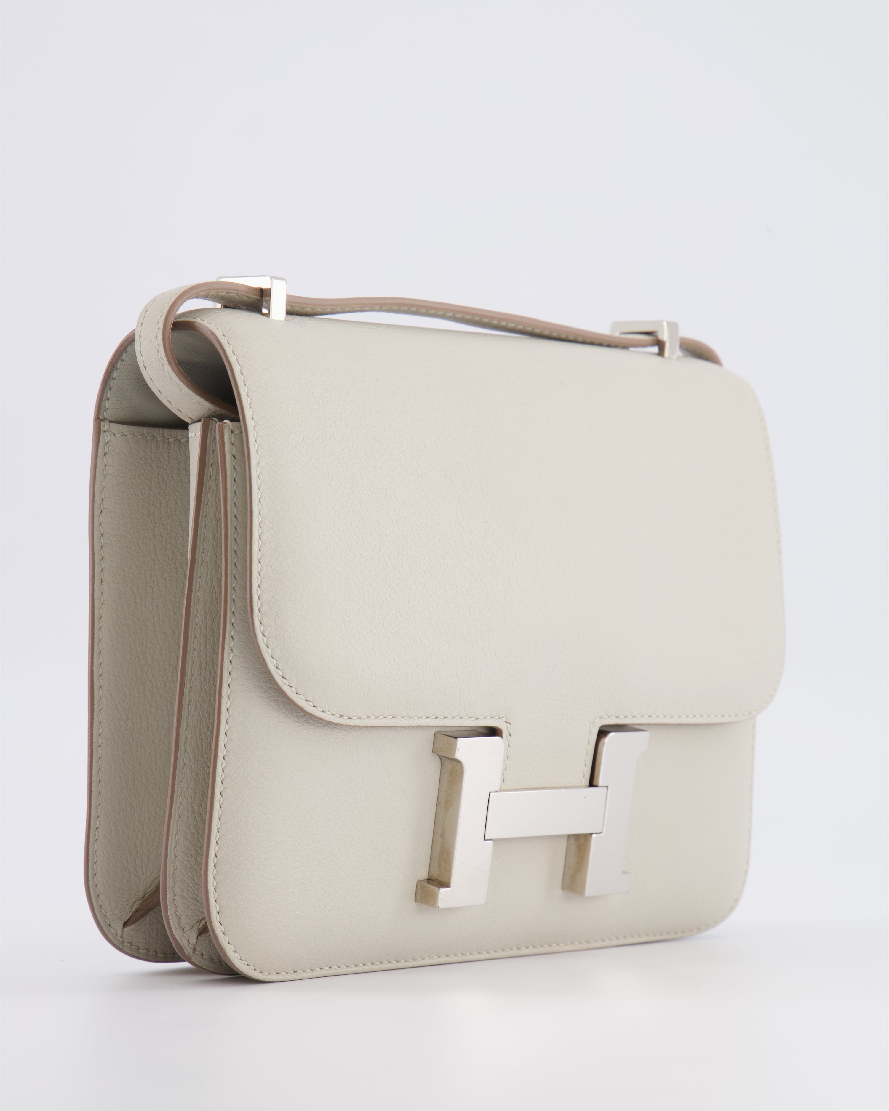 Hermès Constance III 18 Bag in Gris Perle Evercolor Leather with Palladium Hardware