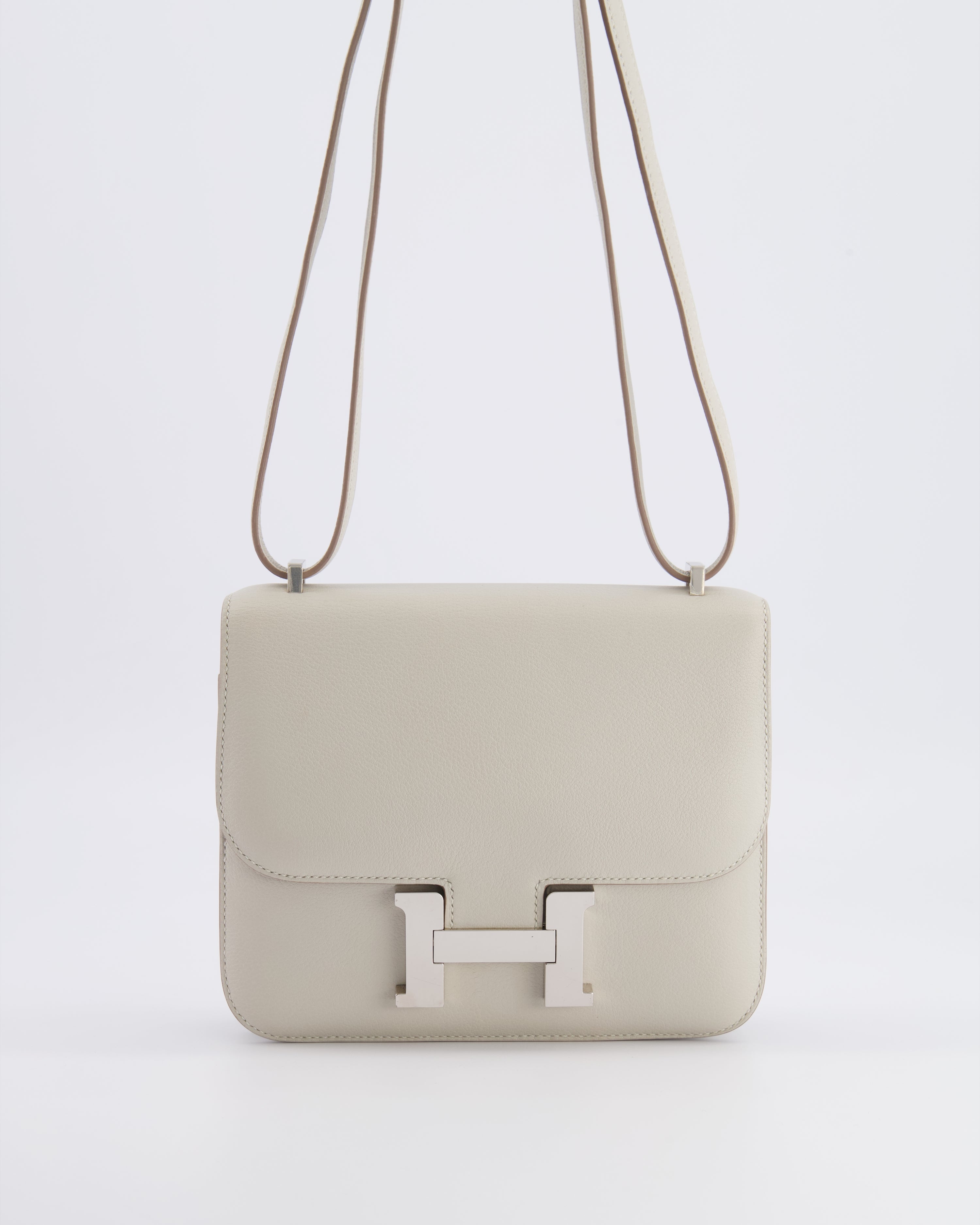 Hermès Constance III 18 Bag in Gris Perle Evercolor Leather with Palladium Hardware