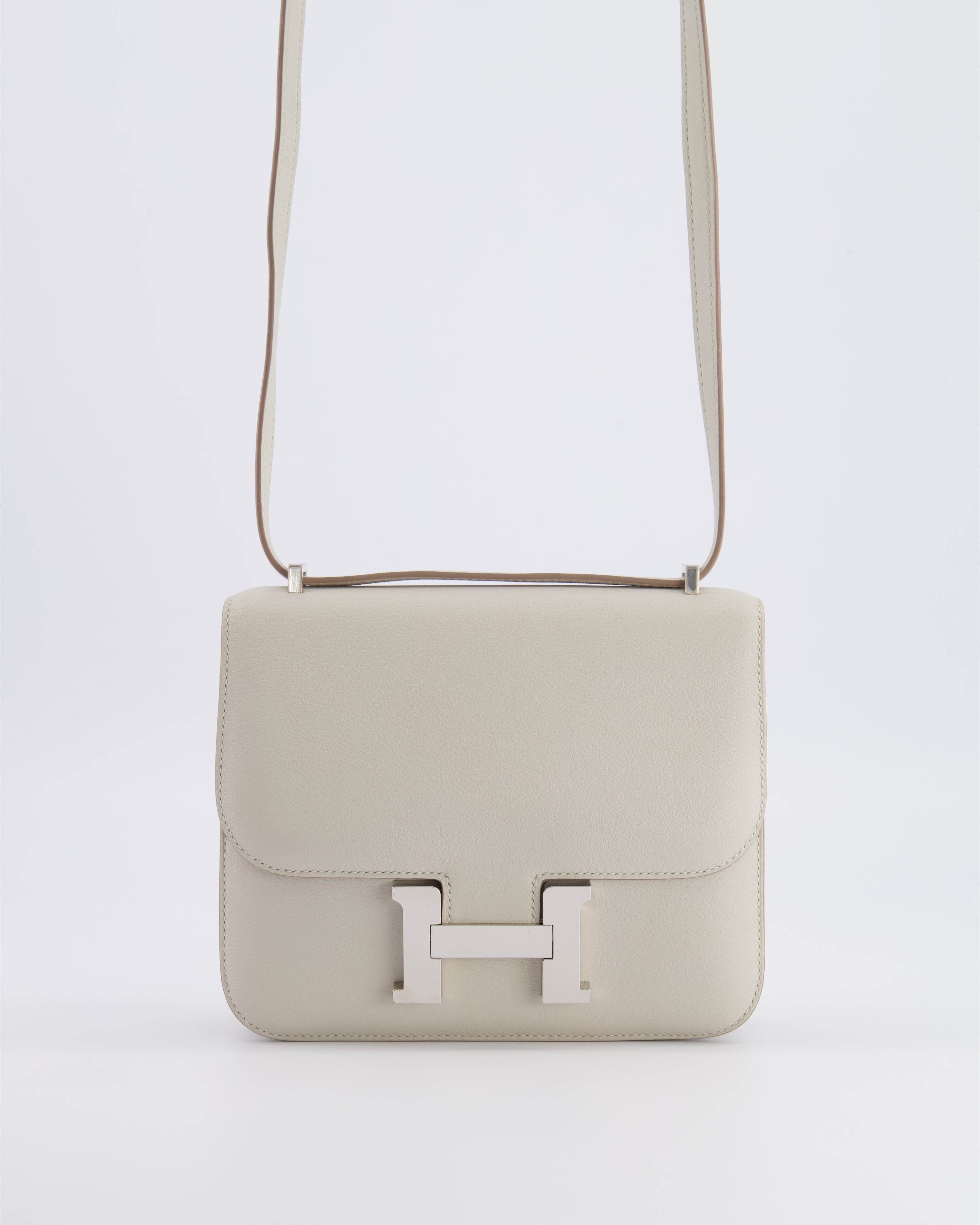 Hermès Constance III 18 Bag in Gris Perle Evercolor Leather with Palladium Hardware