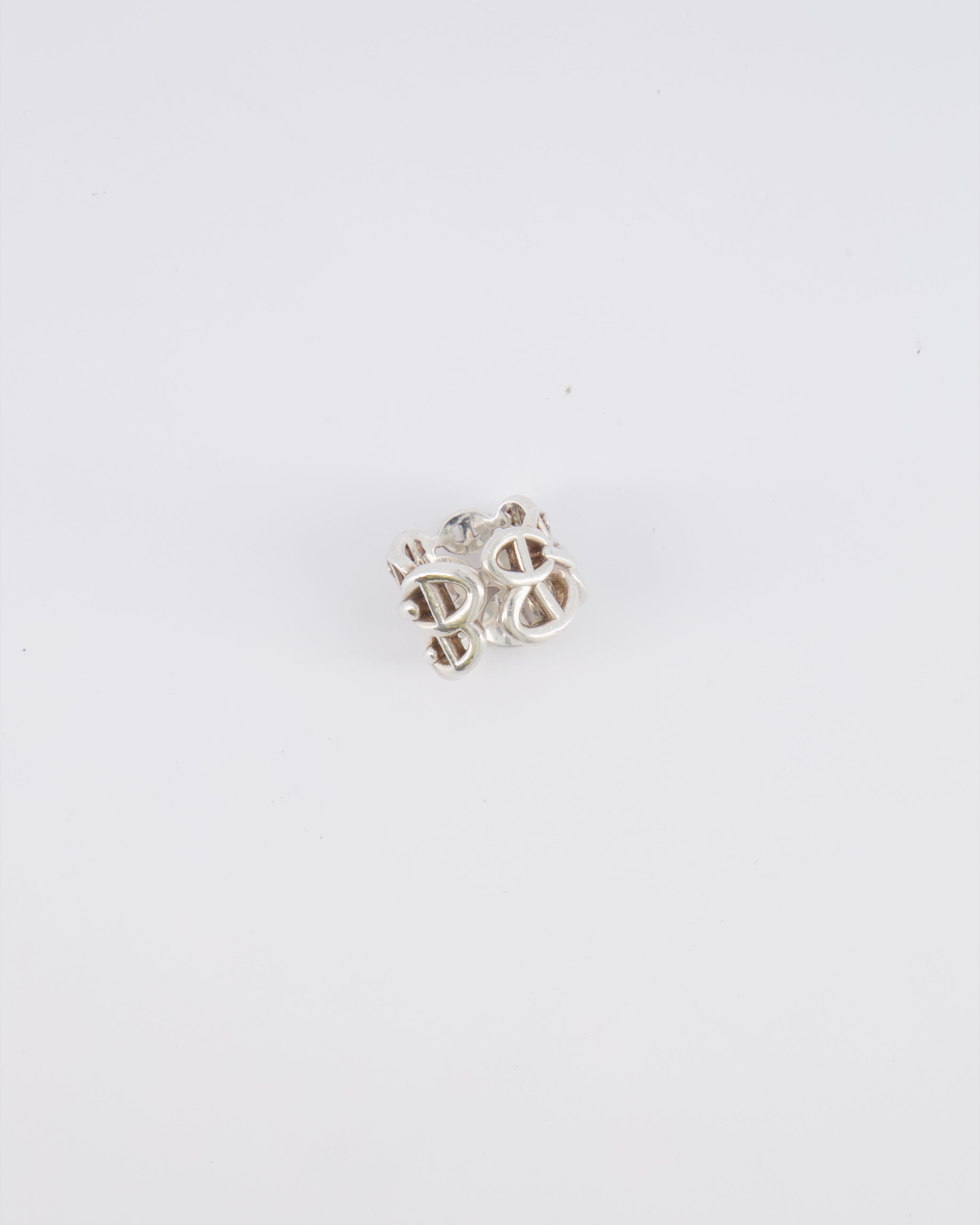 Hermès Large Chaine D'Ancre Enchainee Ring in Sterling Silver Size 50 RRP £890