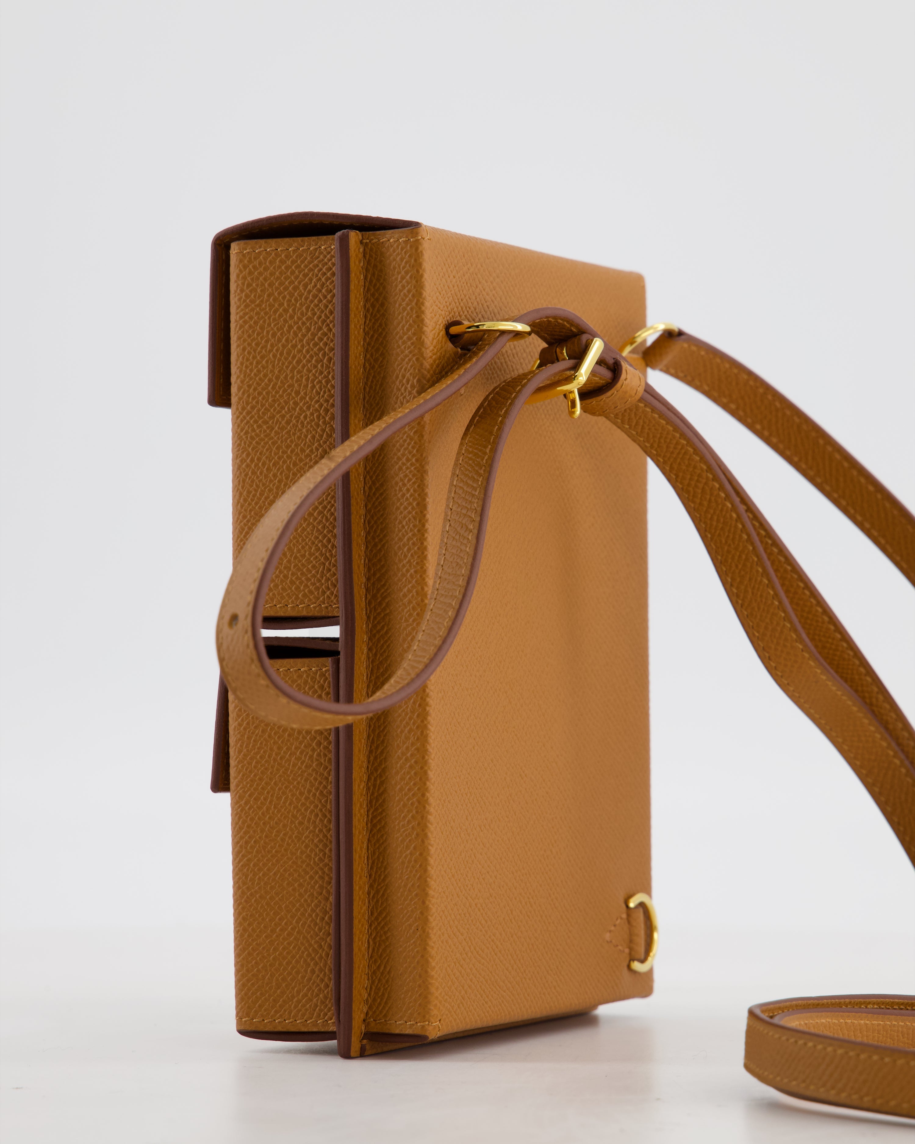 Hermès Kelly Multipocket To Go Pouch in Gold Epsom Leather with Gold Hardware