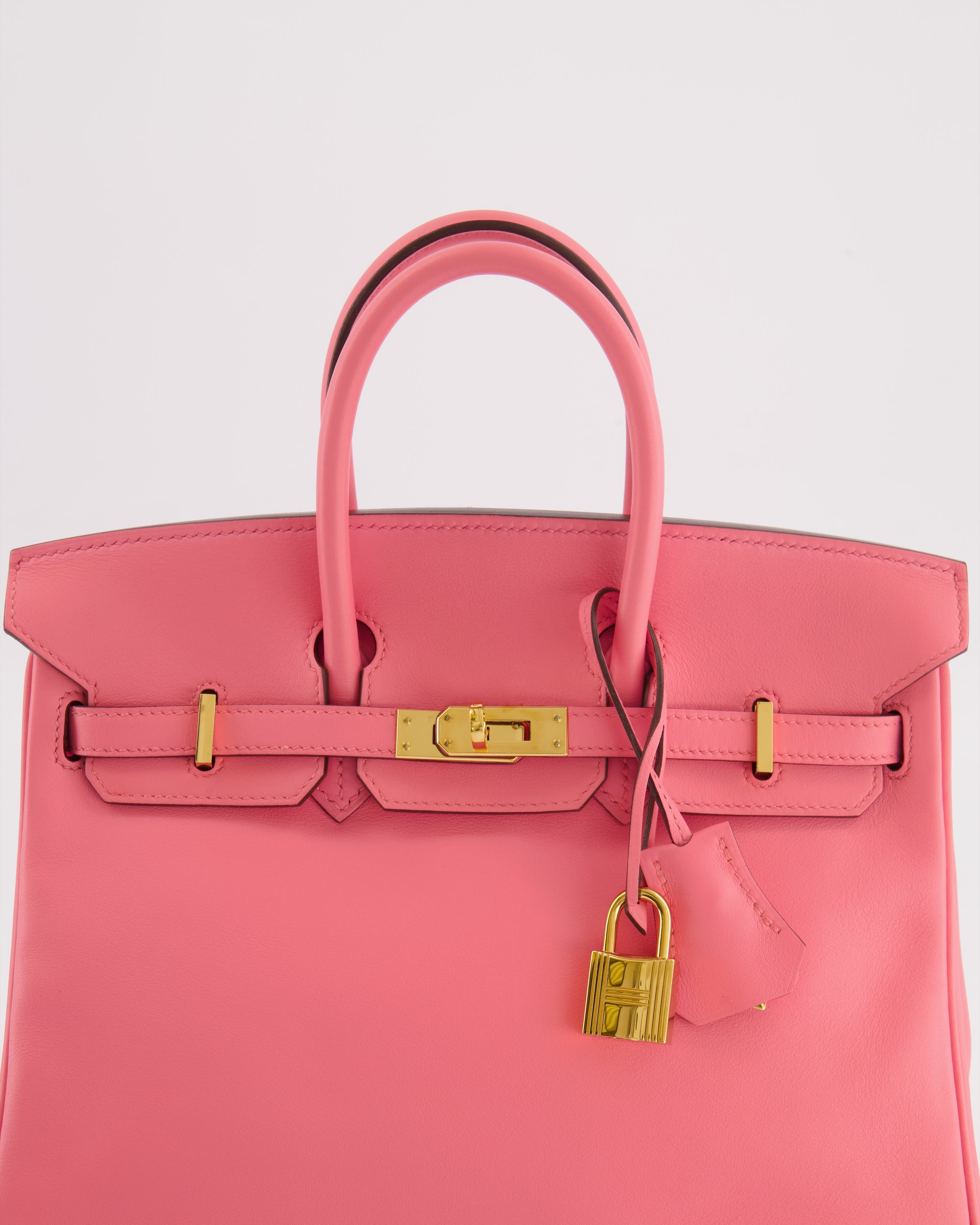 Hermès Birkin 25 Retourne Bag in Rose D'Été Swift Leather with Gold Hardware