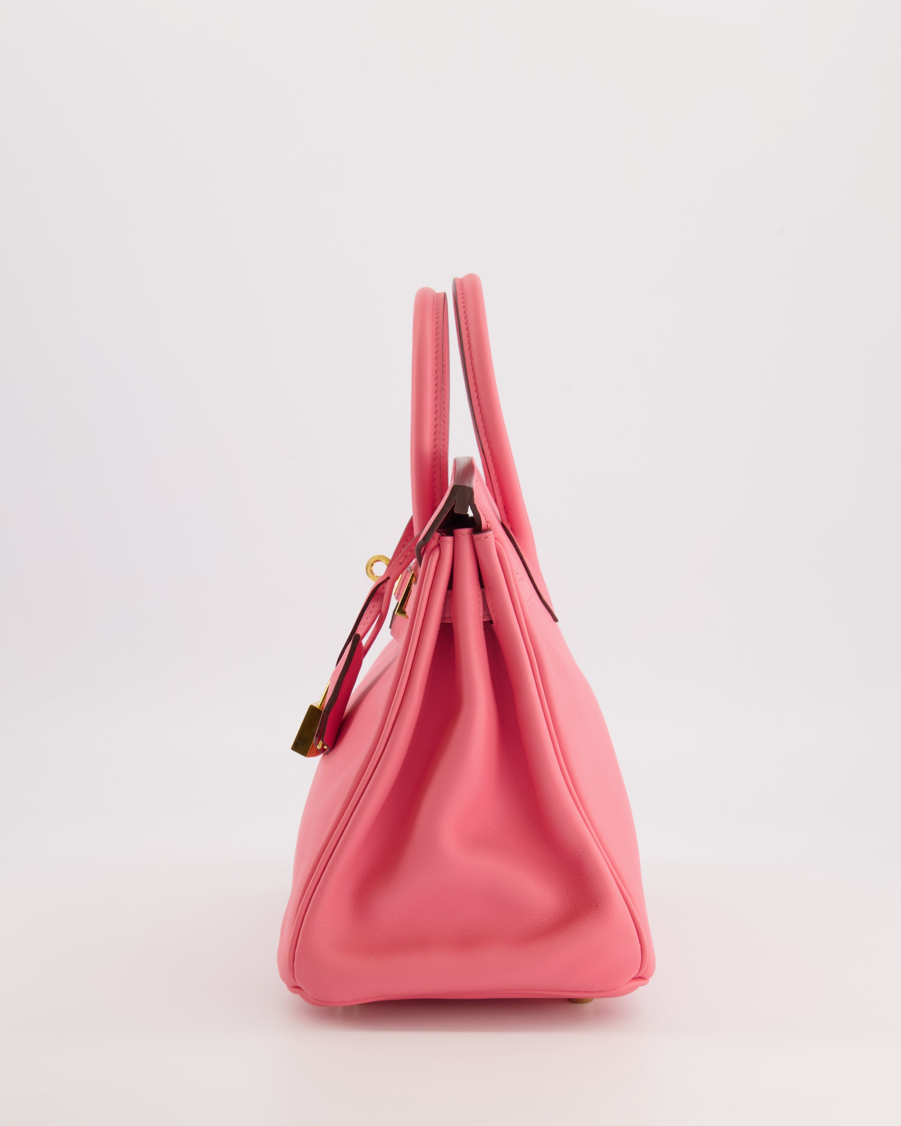 Hermès Birkin 25 Retourne Bag in Rose D'Été Swift Leather with Gold Hardware