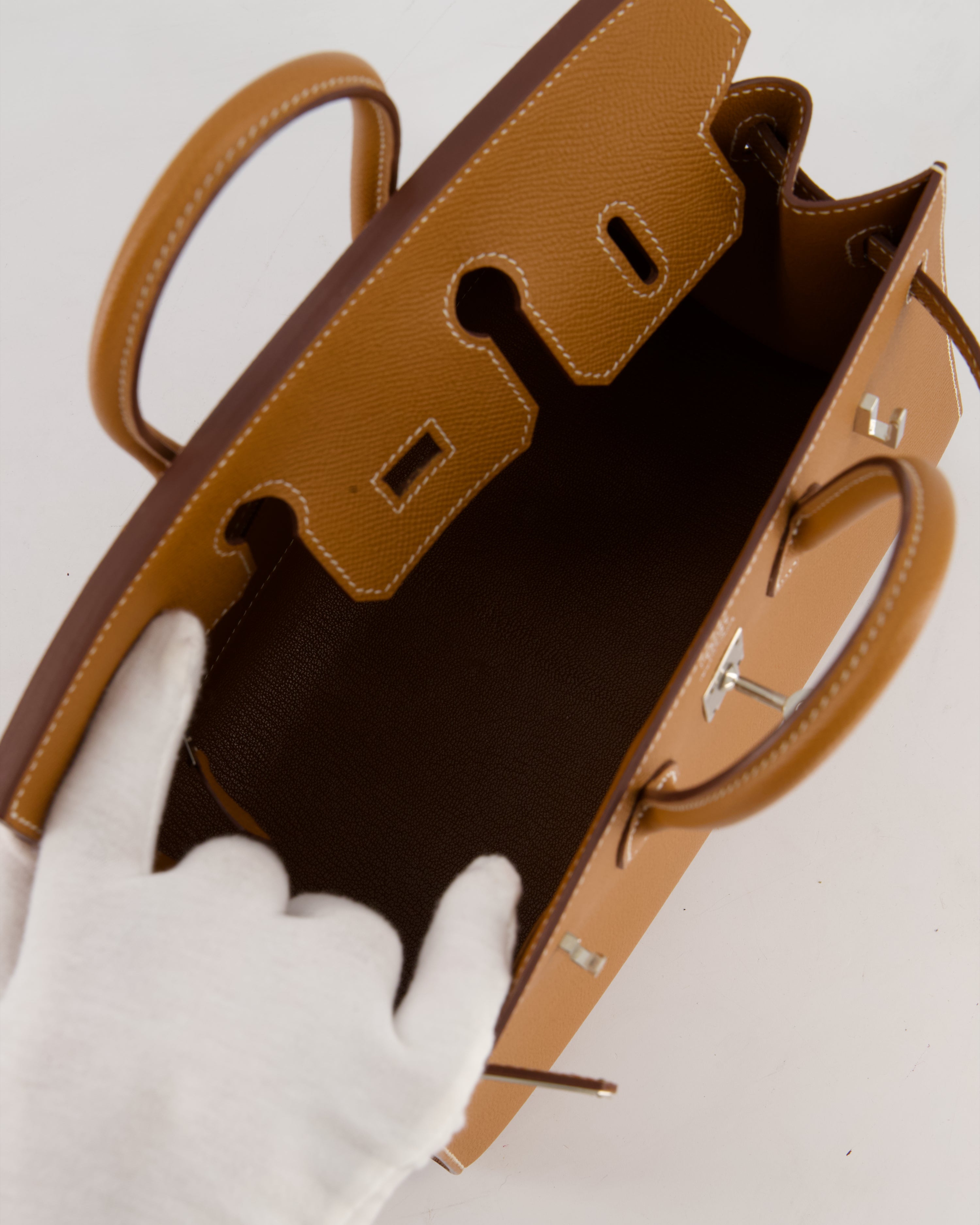 *RARE* Hermès Birkin 25 Sellier Bag in Gold Epsom Leather with Palladium Hardware